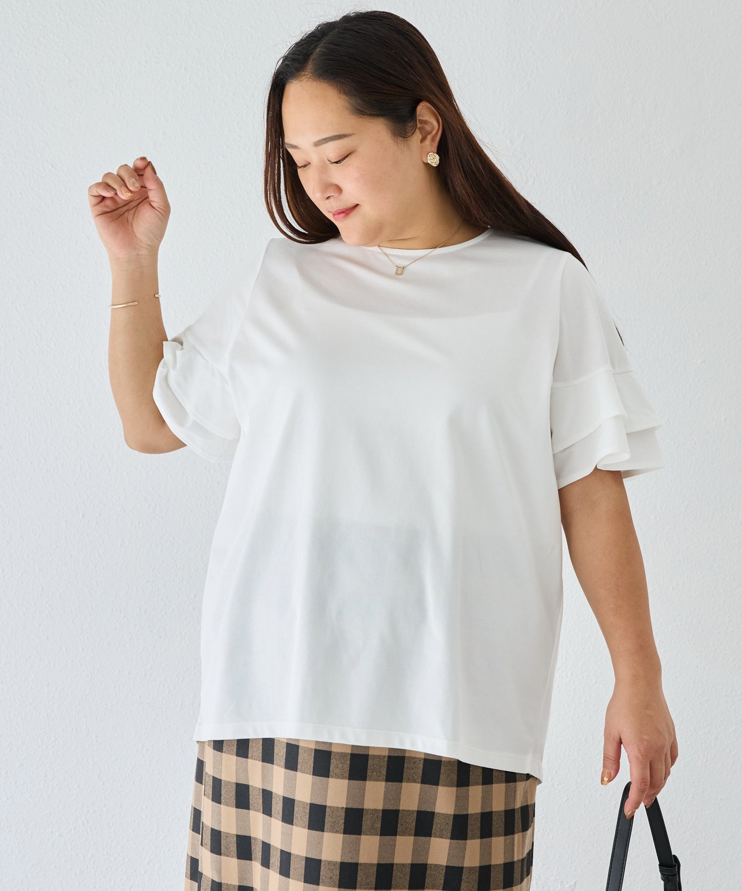 オフホワイト model:161cm 着用サイズ:3L