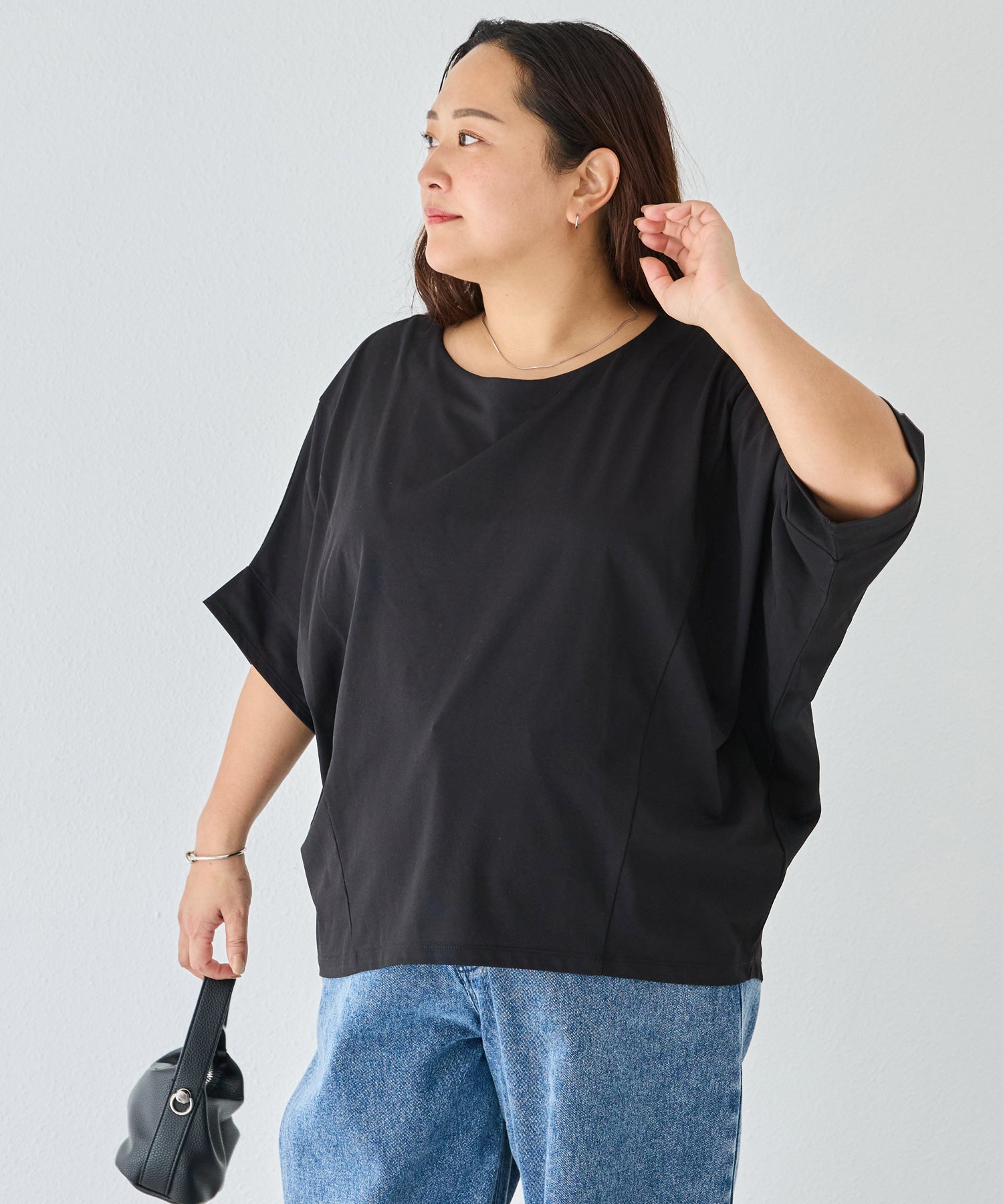 ブラック model:161cm 着用サイズ:3L