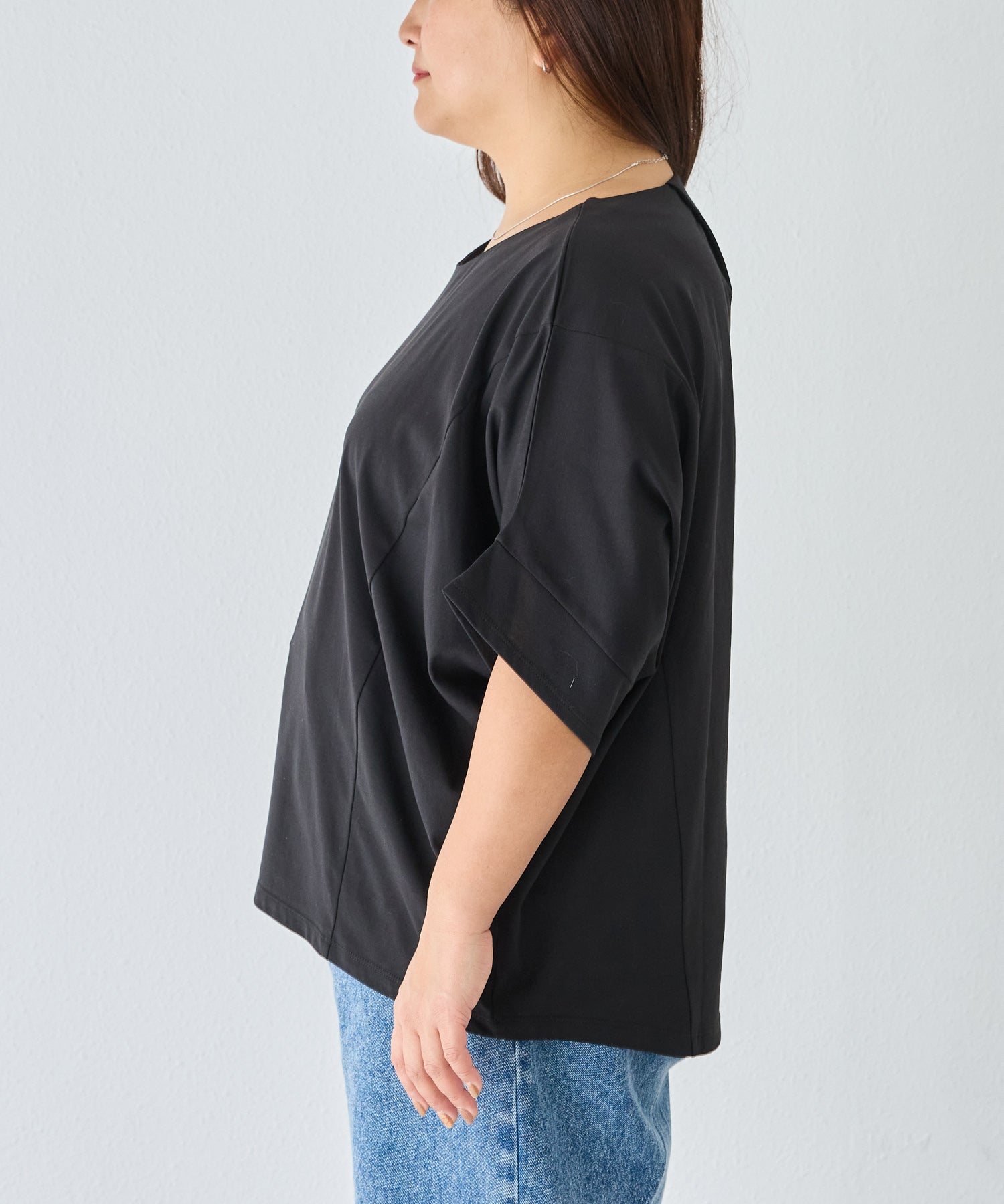 サイド model:161cm 着用サイズ:3L