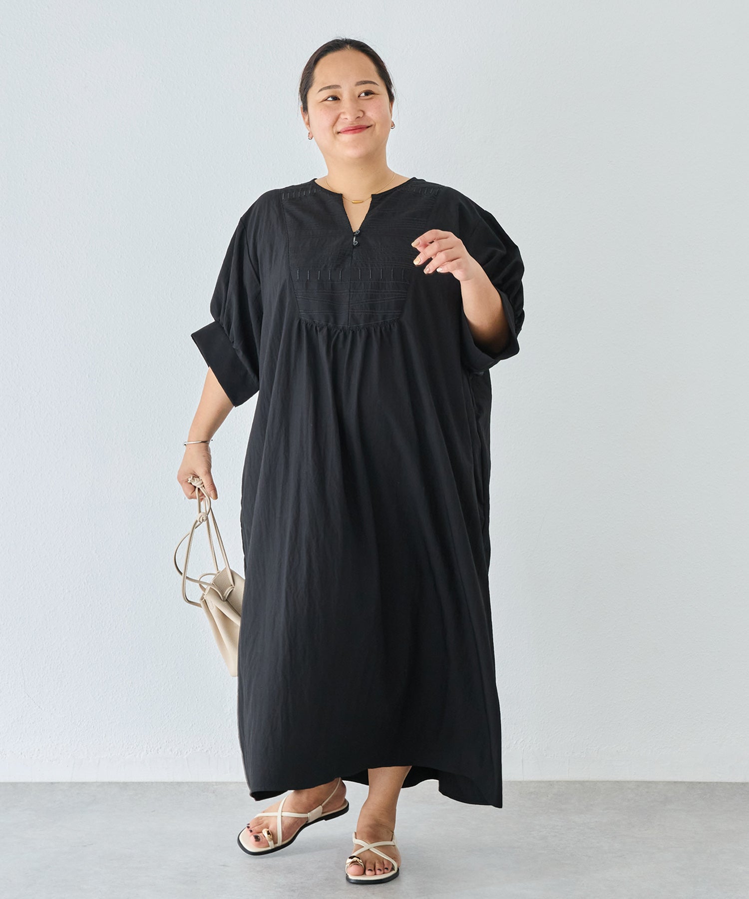 ブラック model:161cm 着用サイズ:3L