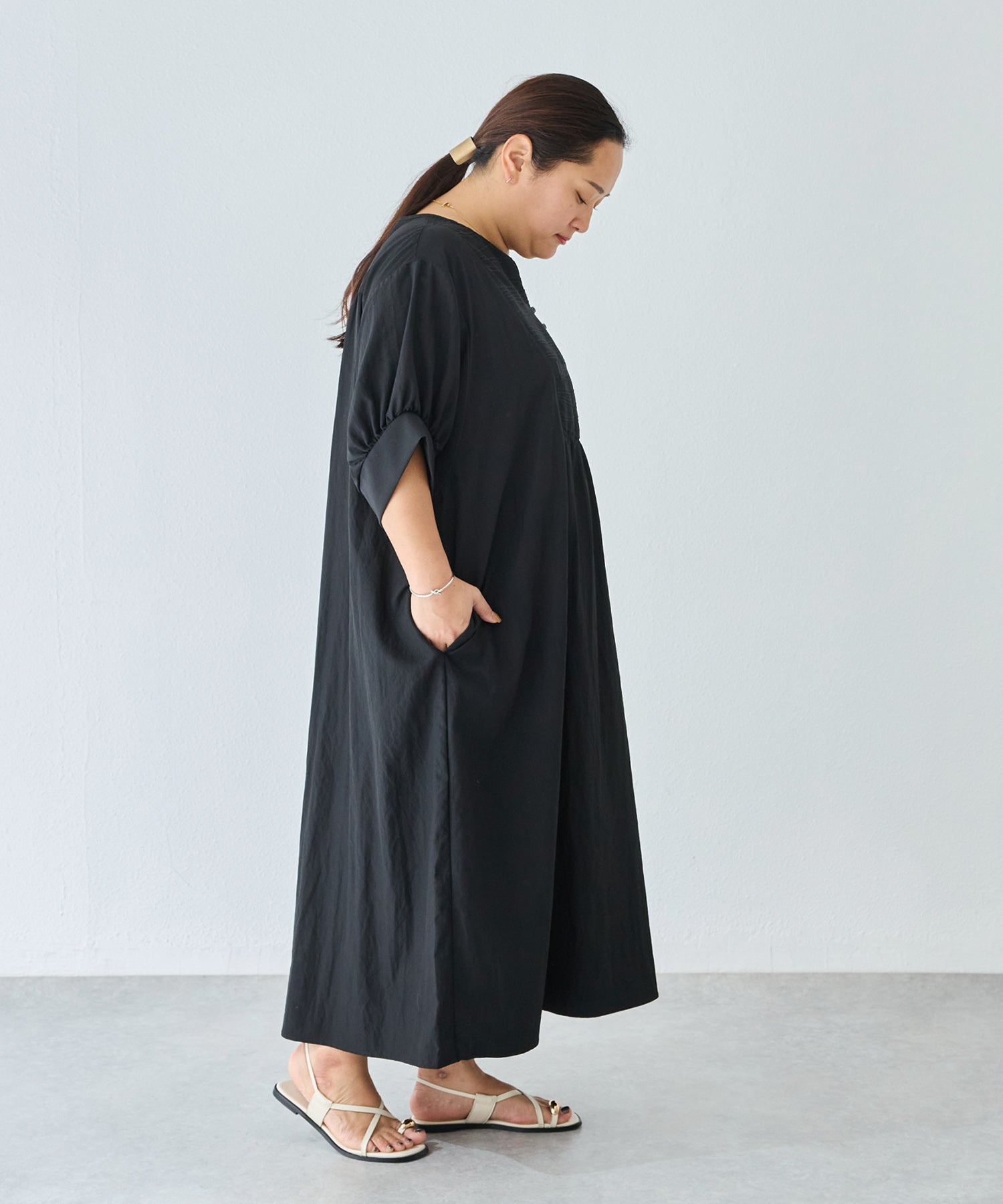 ブラック model:161cm 着用サイズ:3L