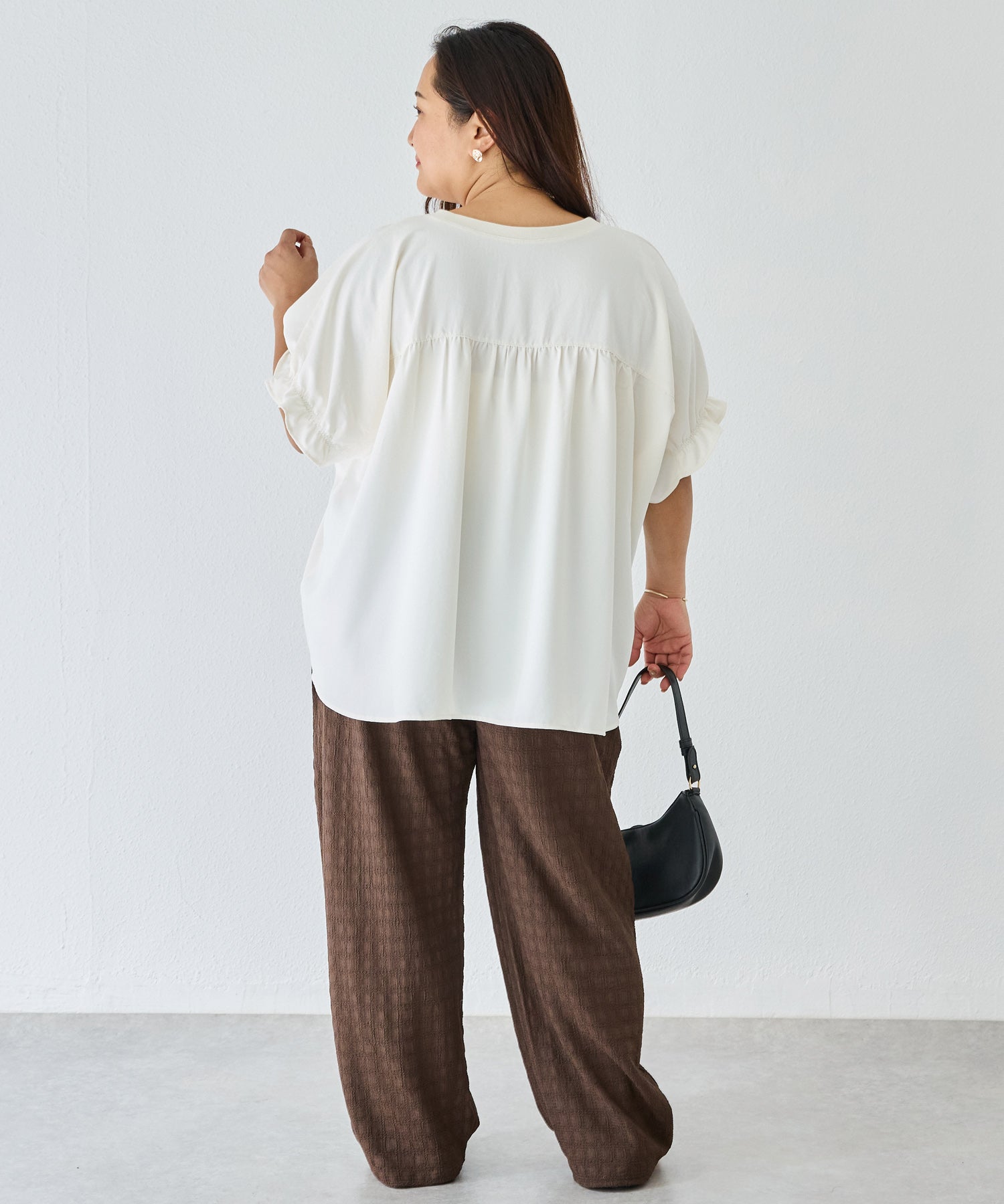 ブラウン model:161cm 着用サイズ:3L