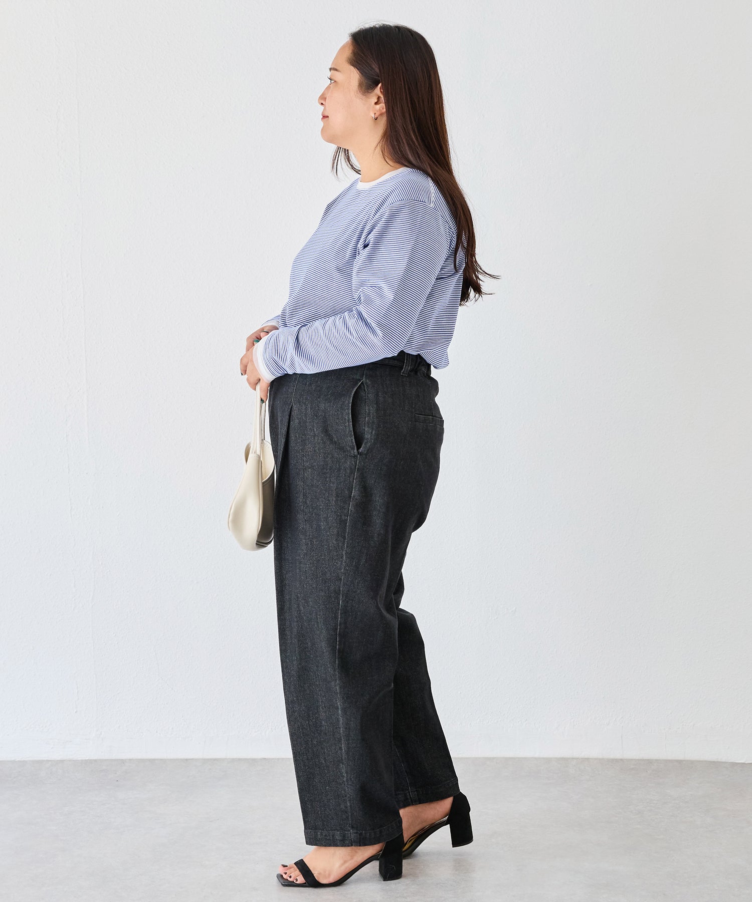 ブルー model:161cm 着用サイズ:3L