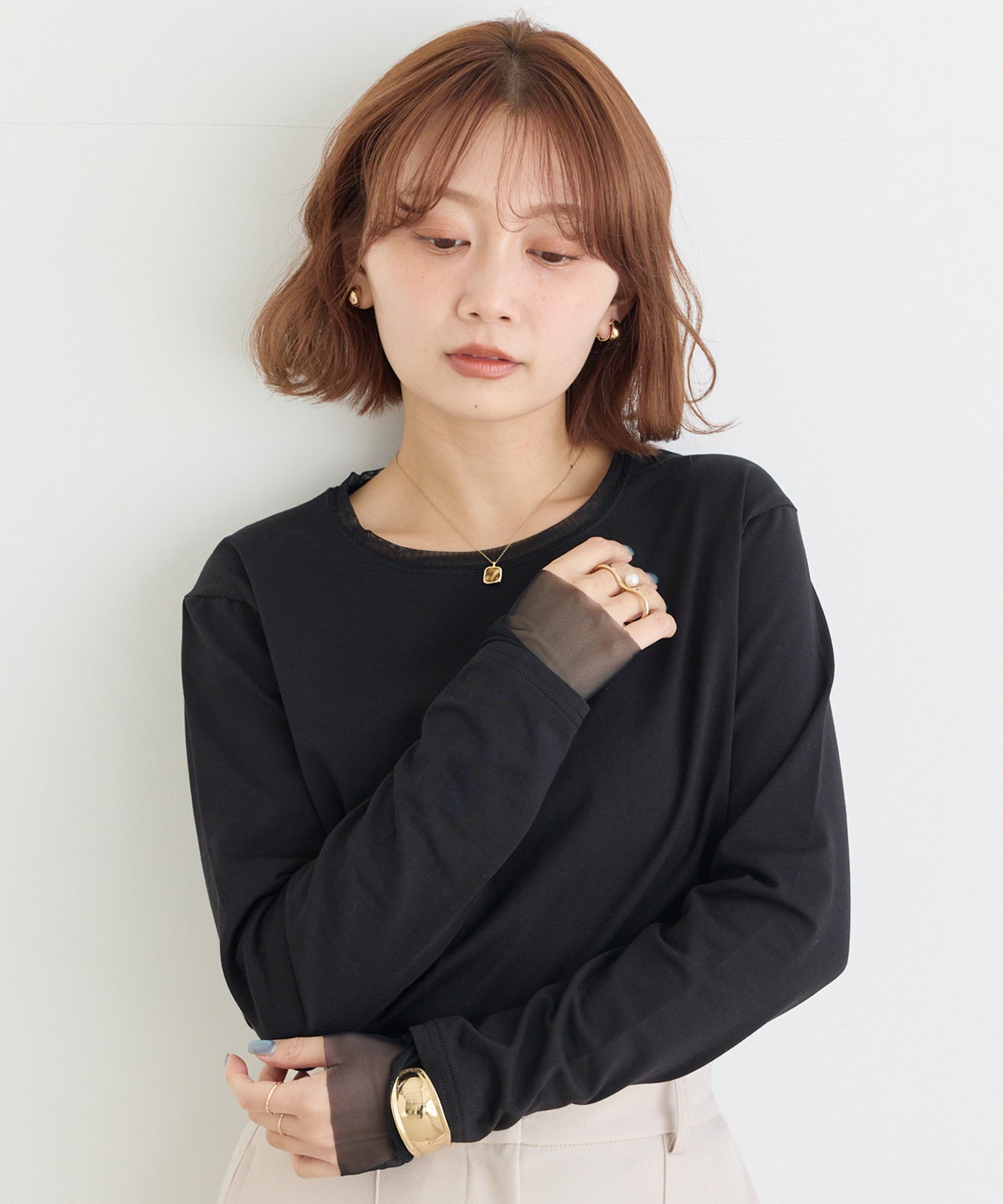 ブラック model:156cm 着用サイズ:M