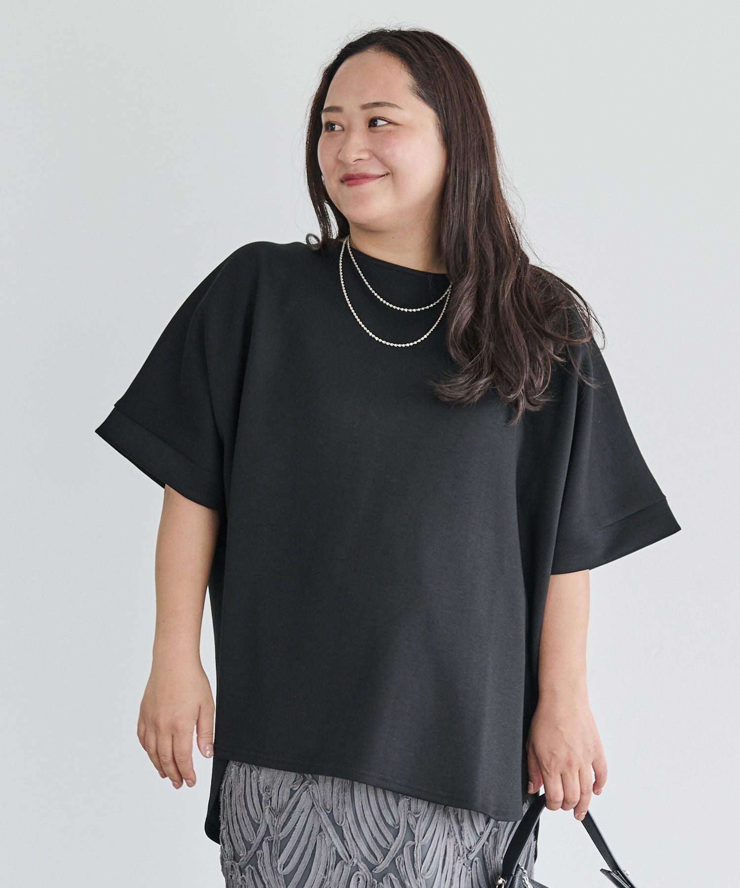 ブラック model:161cm 着用サイズ:3L