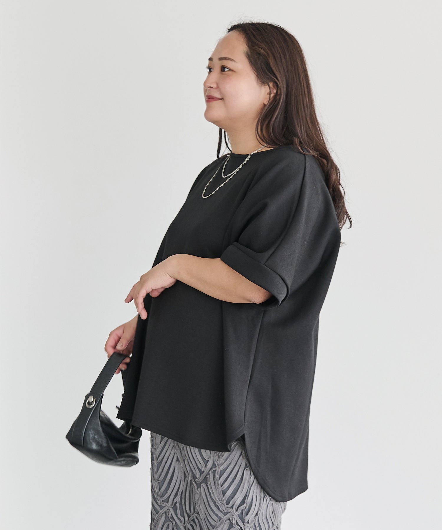 ブラック model:161cm 着用サイズ:3L