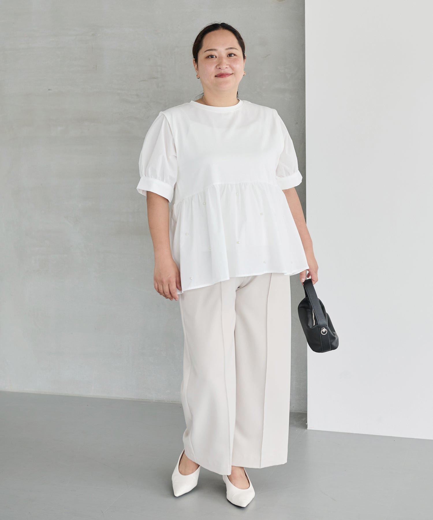 オフホワイト model:161cm 着用サイズ:3L