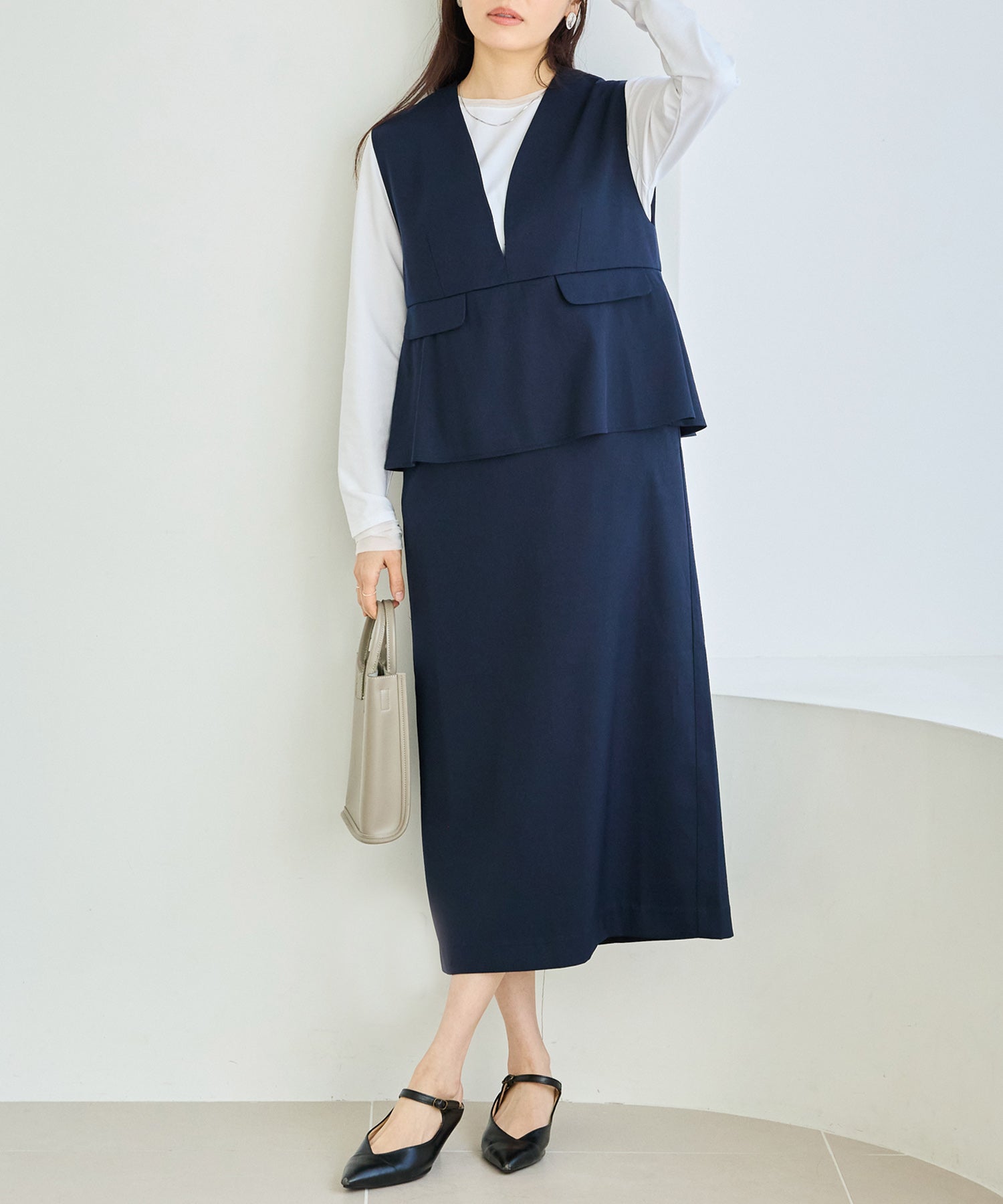 ネイビー model:162cm 着用サイズ:M