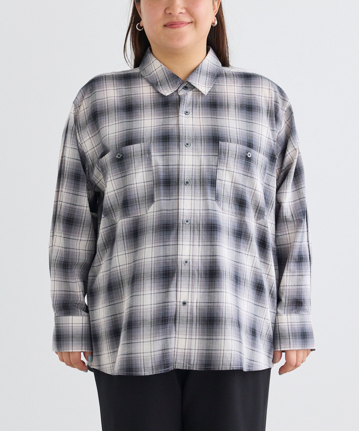 フロント model:161cm 着用サイズ:3L