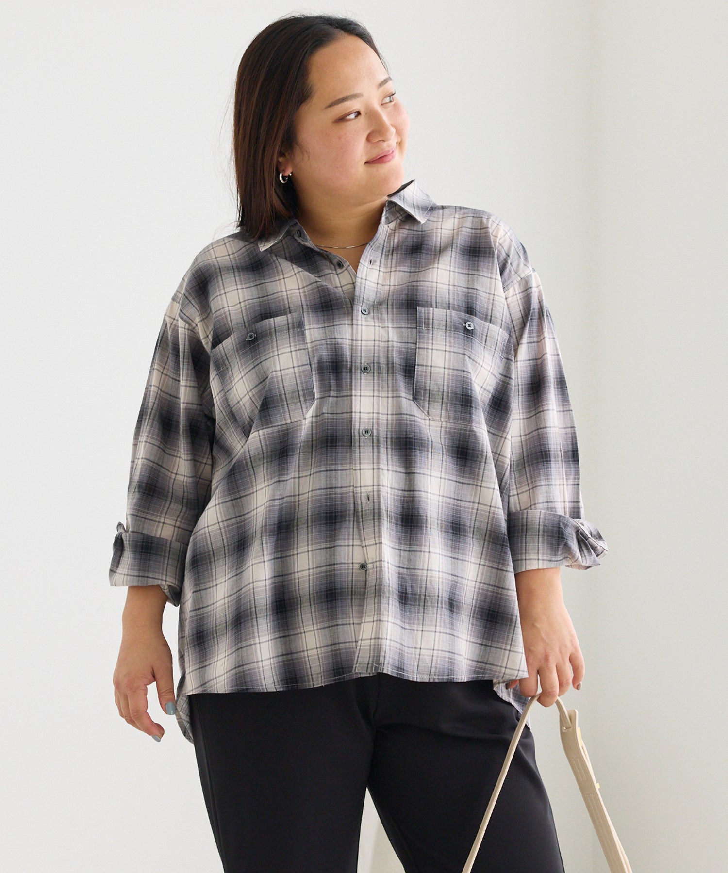 ブラック model:161cm 着用サイズ:3L