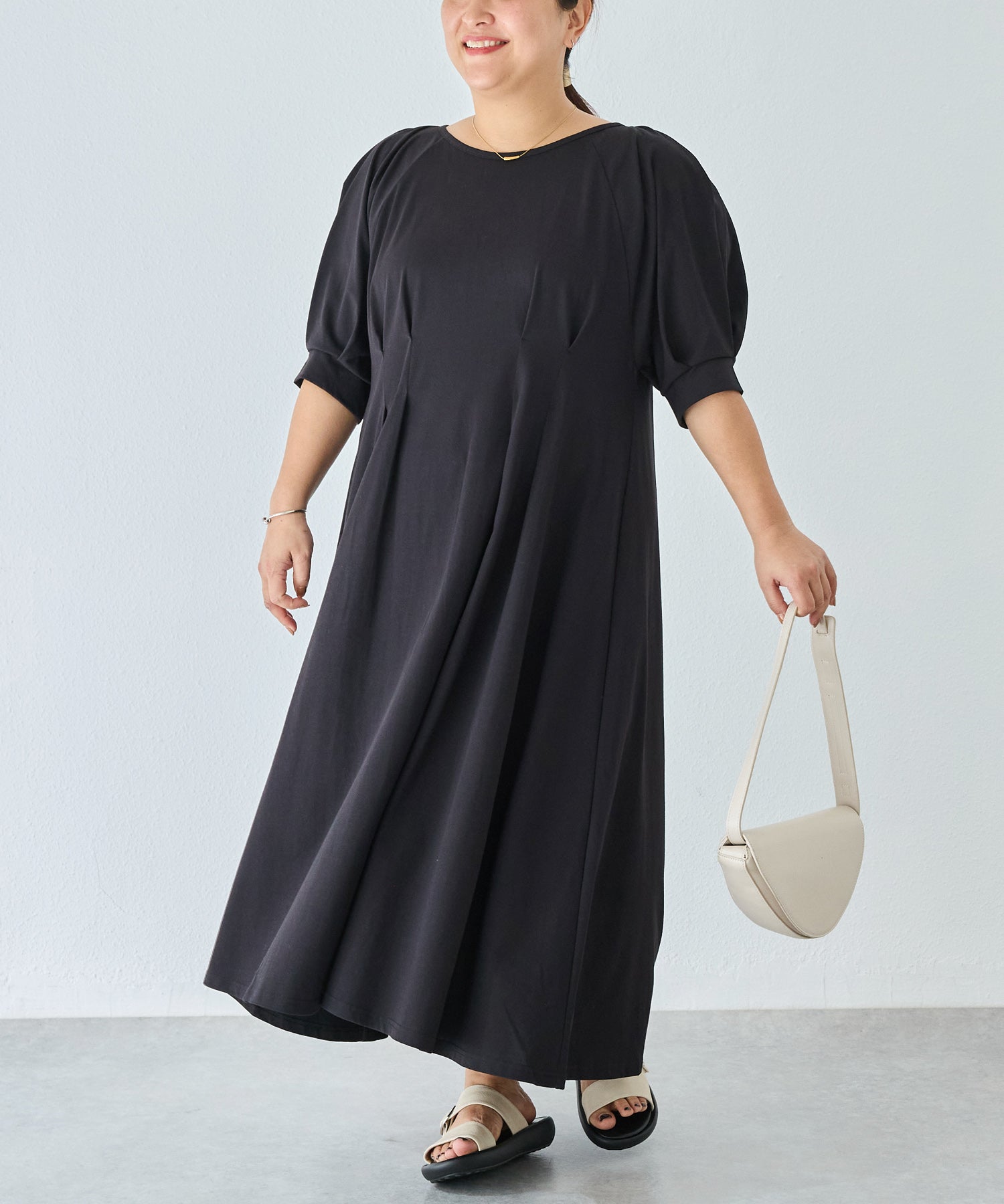 ブラック model:161cm 着用サイズ:3L