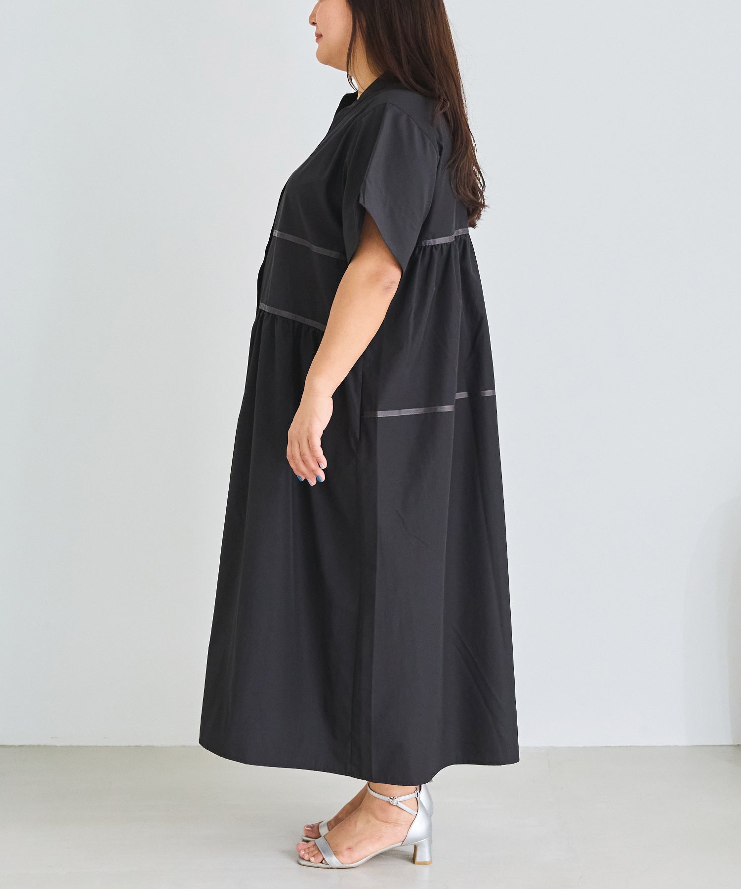 サイド model:161cm 着用サイズ:3L
