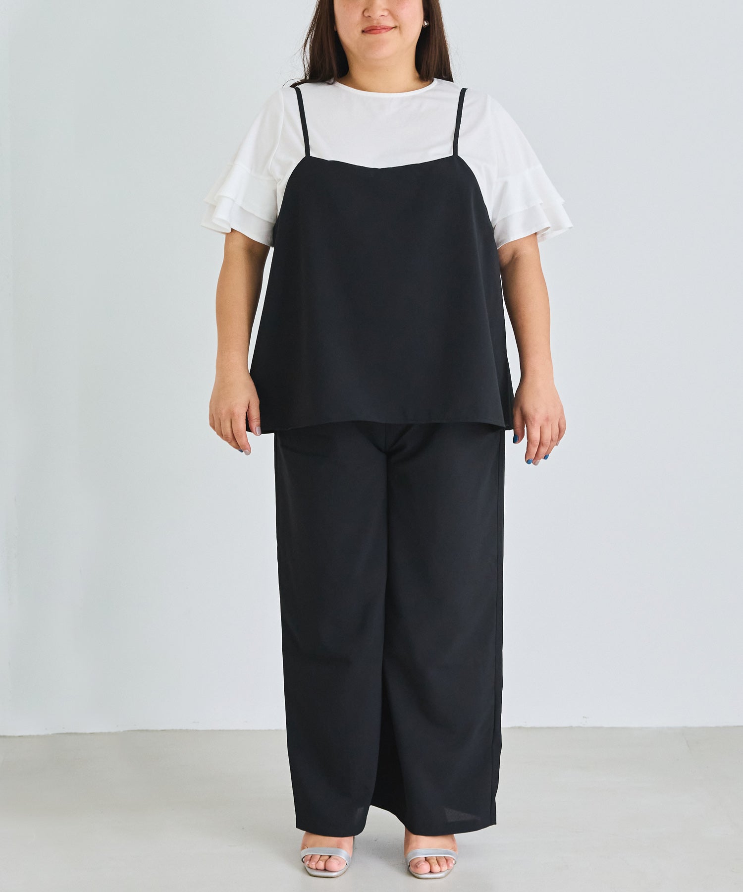 フロント model:161cm 着用サイズ:3L