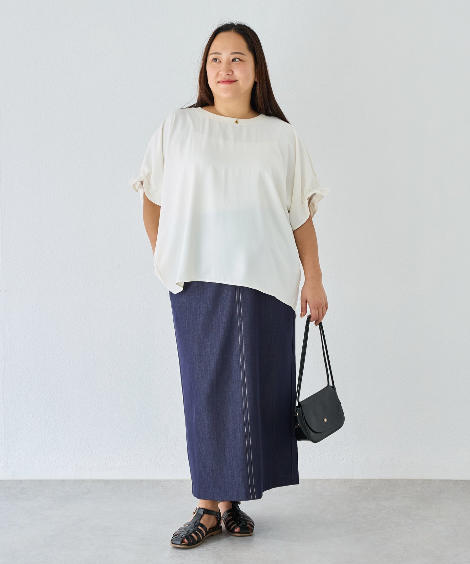 オフホワイト model:161cm 着用サイズ:3L