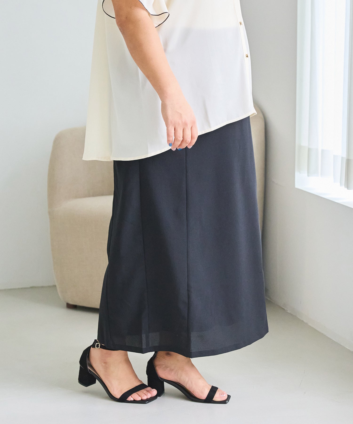 ブラック model:161cm 着用サイズ:3L