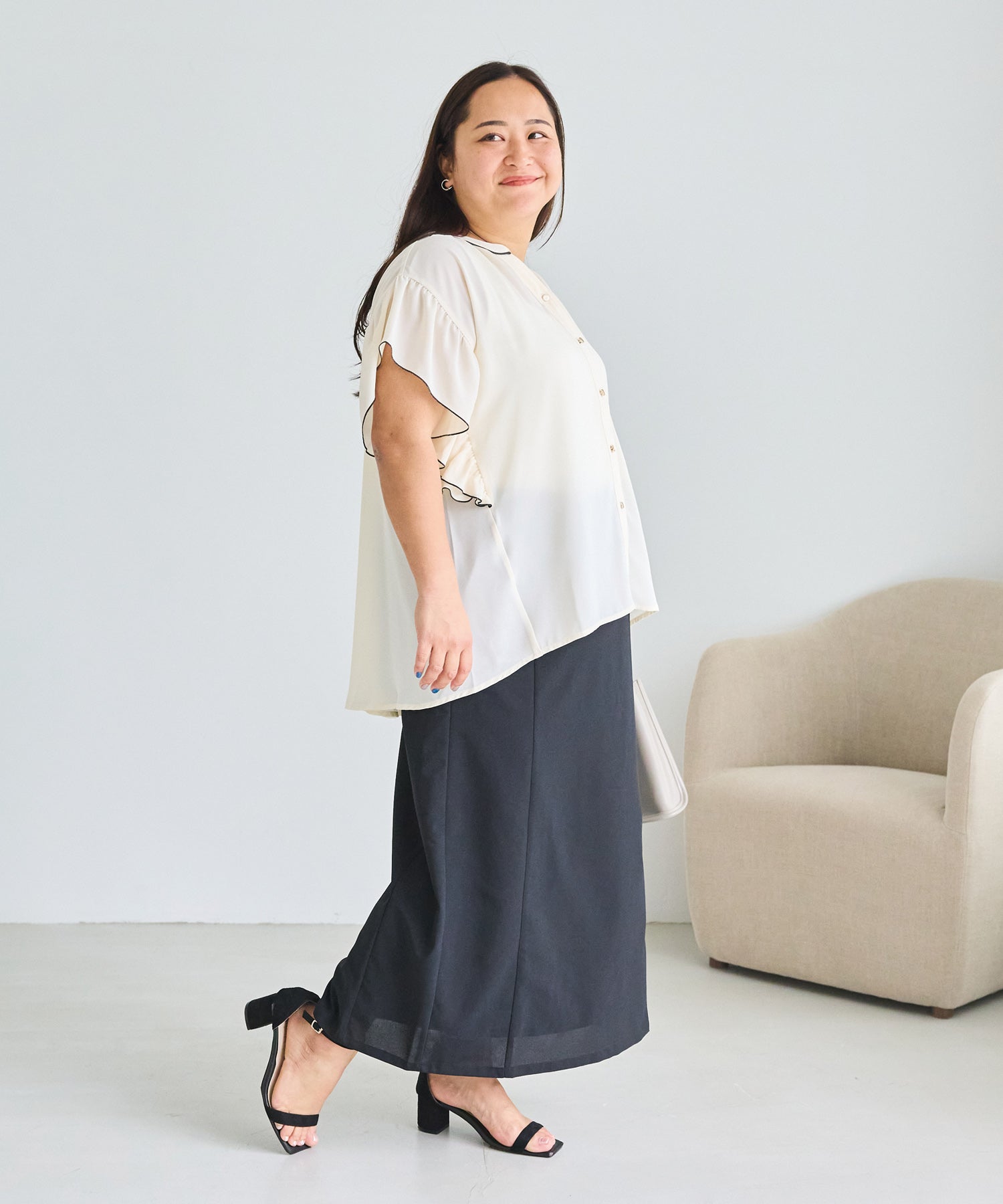 ブラック model:161cm 着用サイズ:3L
