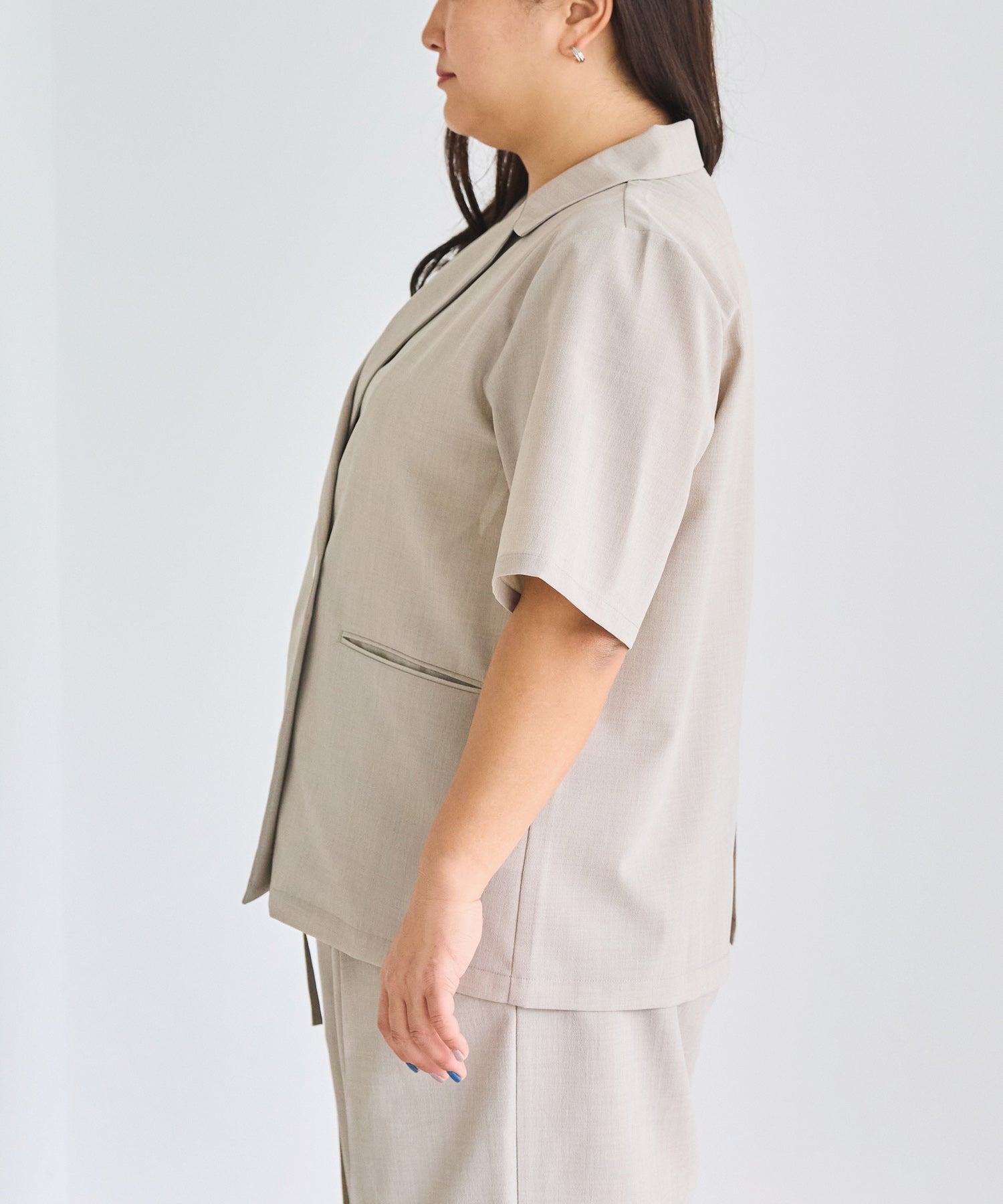 サイド model:161cm 着用サイズ:3L