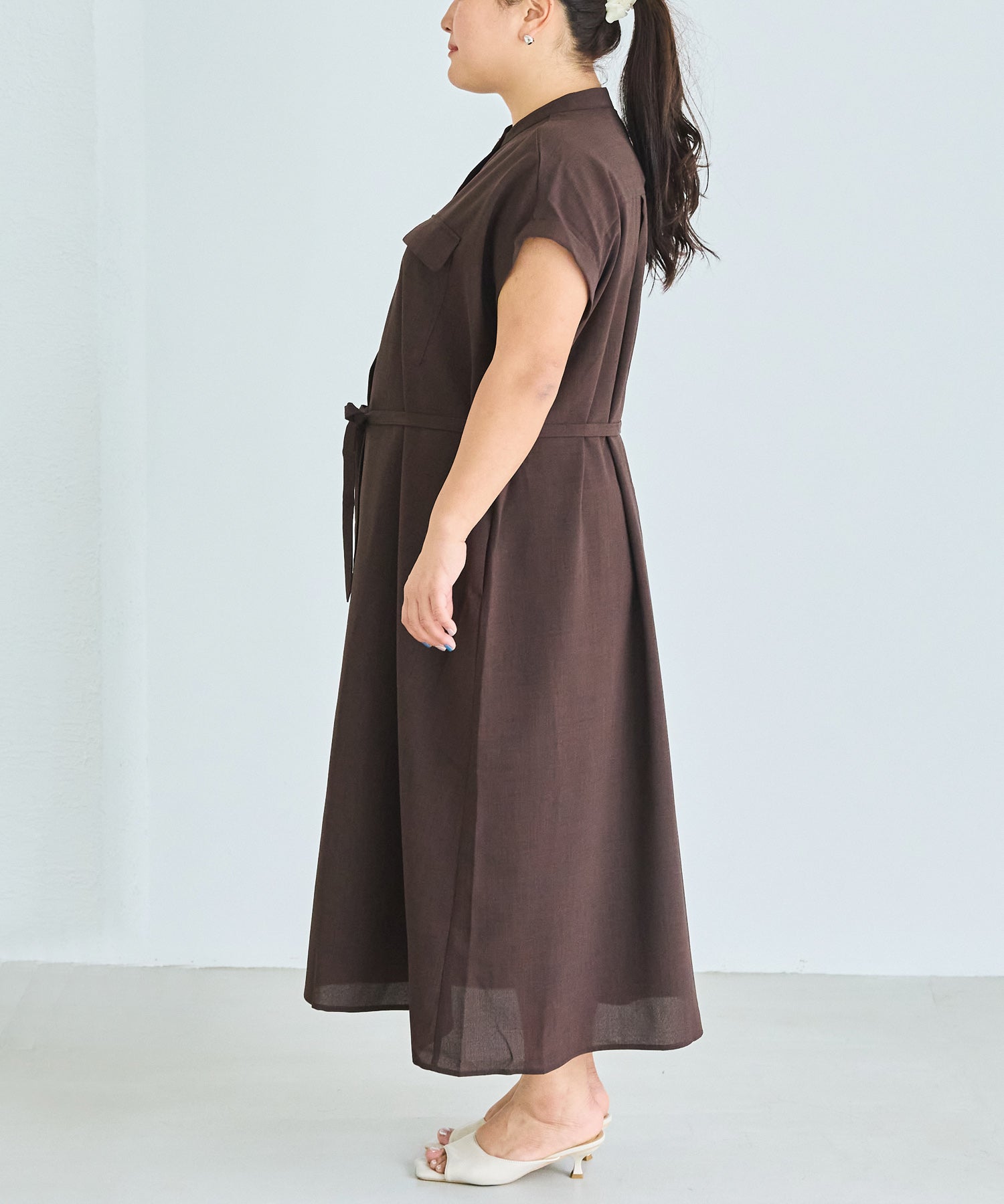 サイド model:161cm 着用サイズ:3L