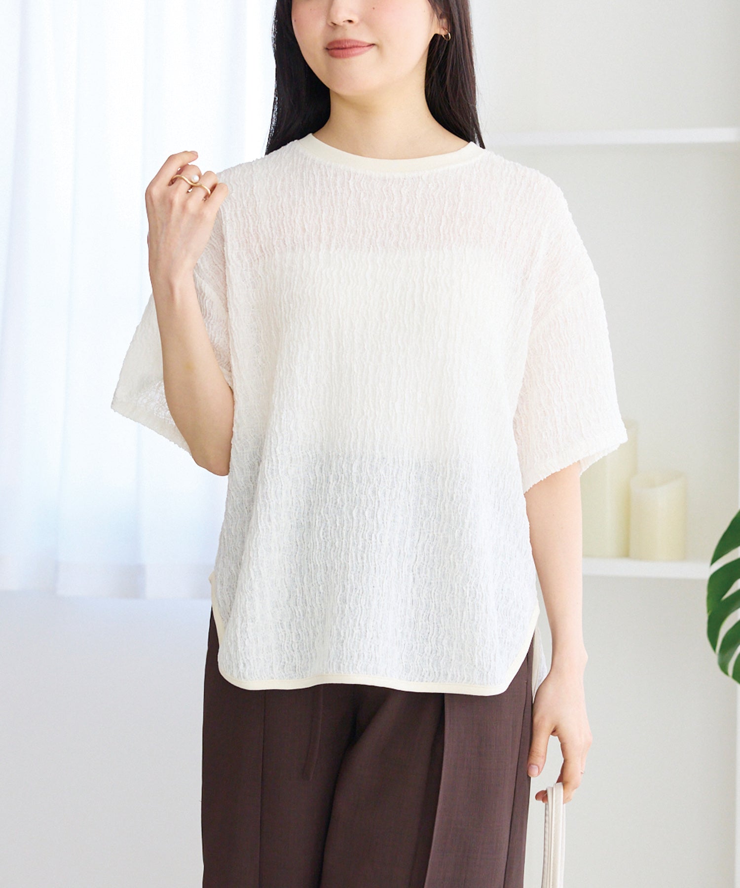 オフホワイト model:163cm 着用サイズ:M