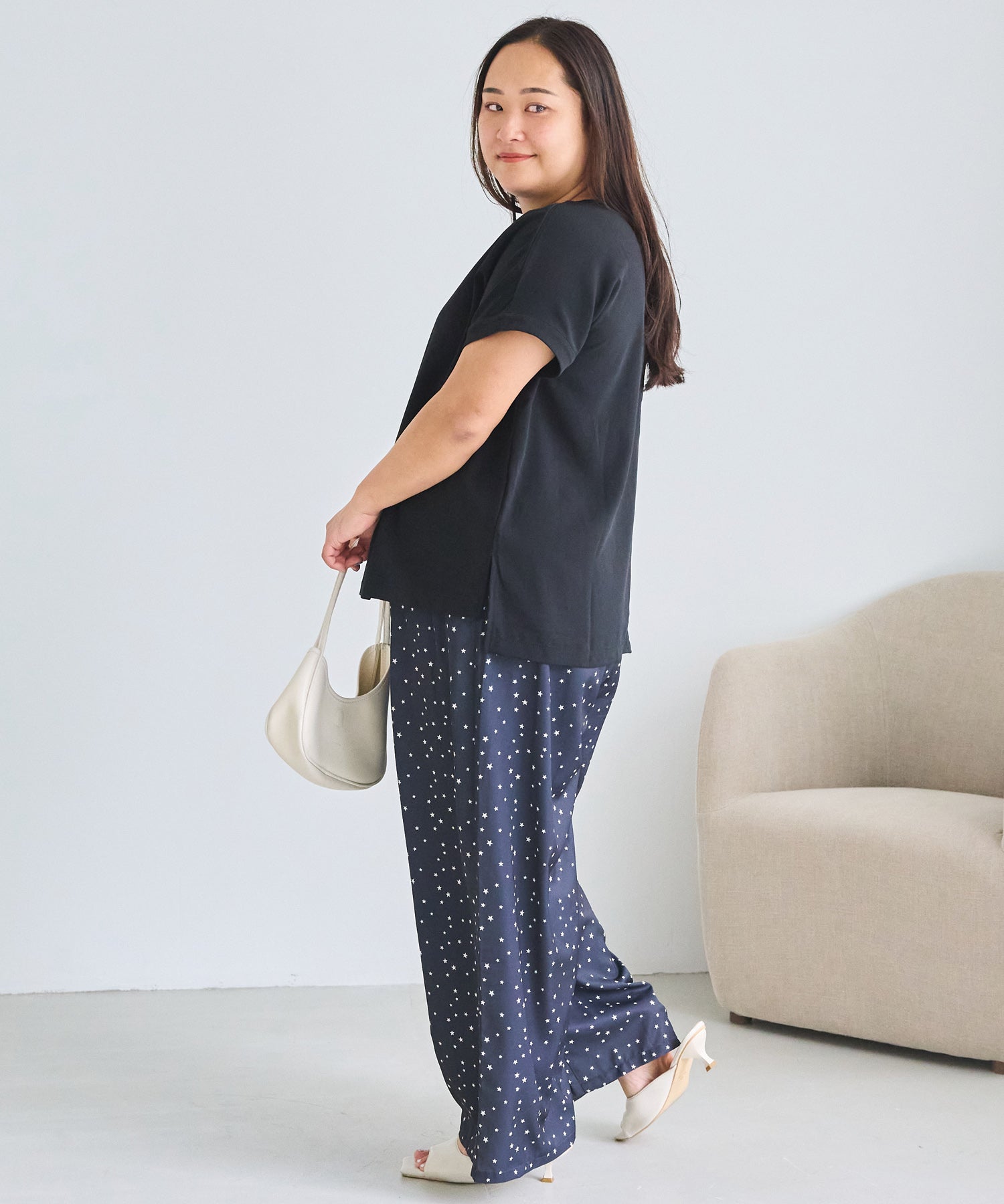 ブラック model:161cm 着用サイズ:3L