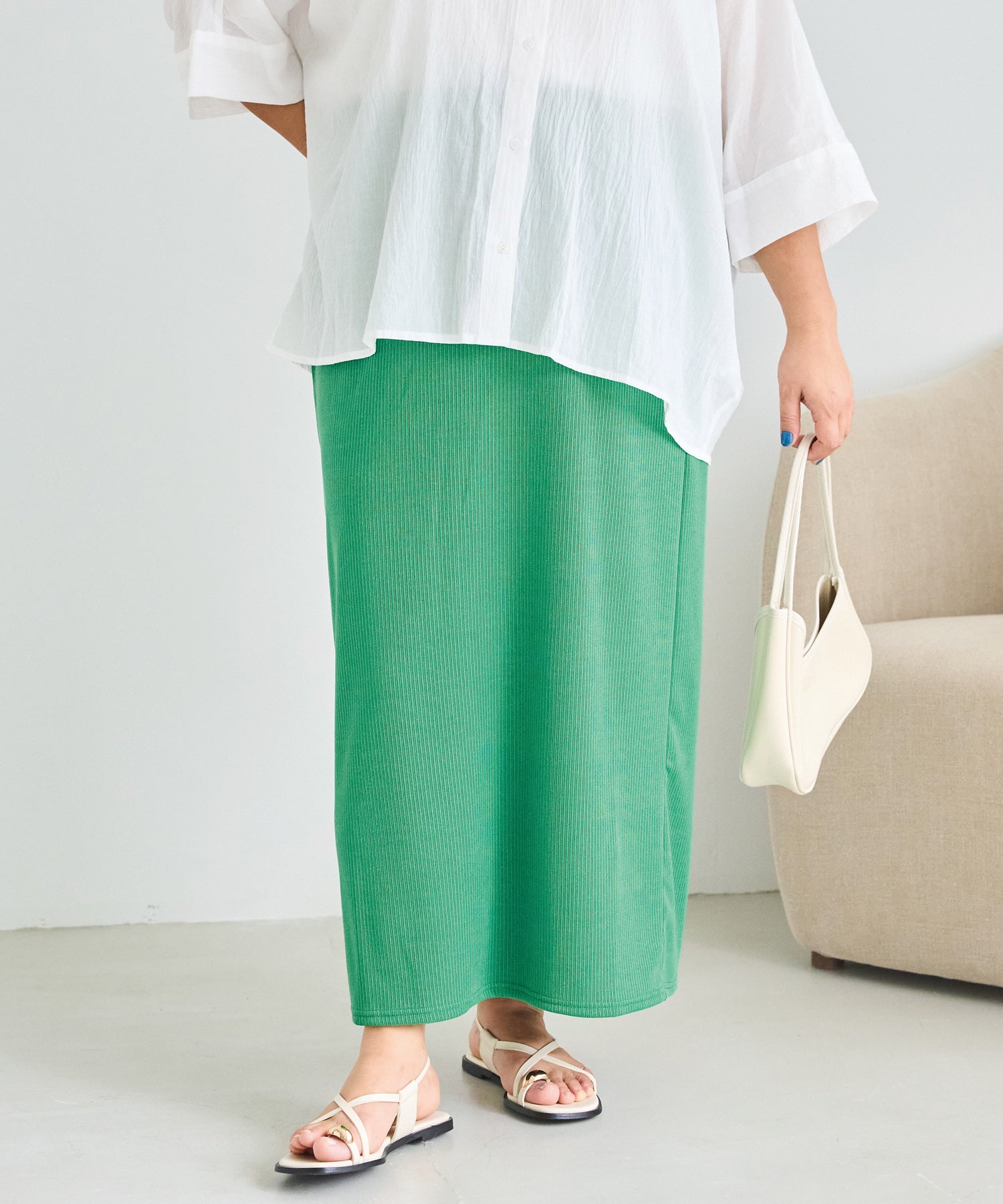 グリーン model:161cm 着用サイズ:3L