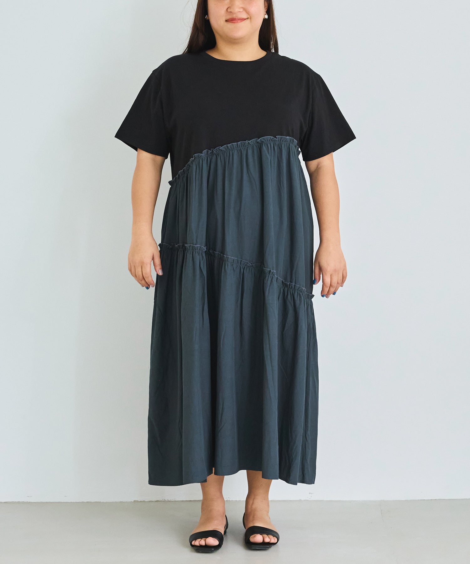 フロント model:161cm 着用サイズ:3L