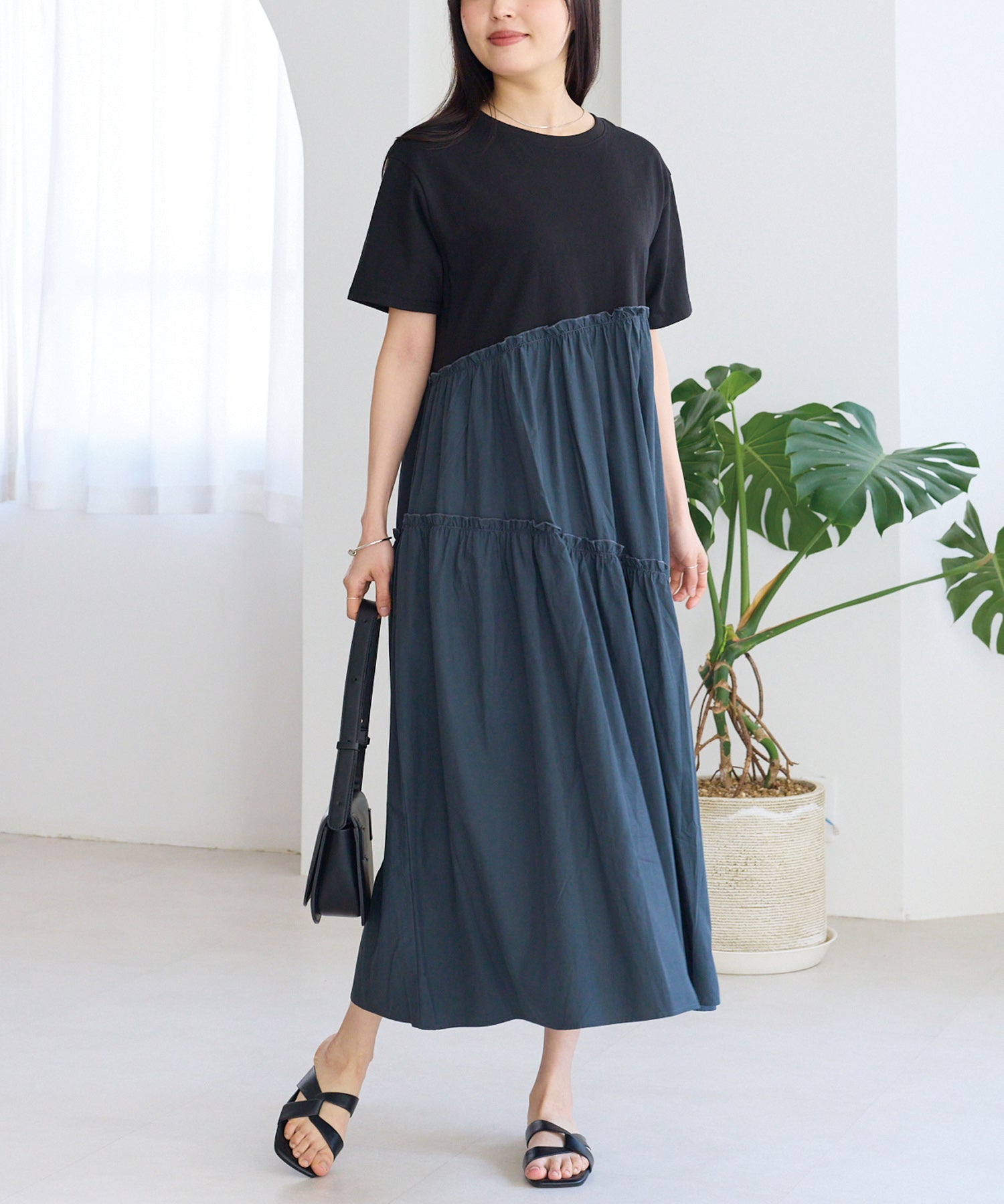 チャコールグレー model:162cm 着用サイズ:M