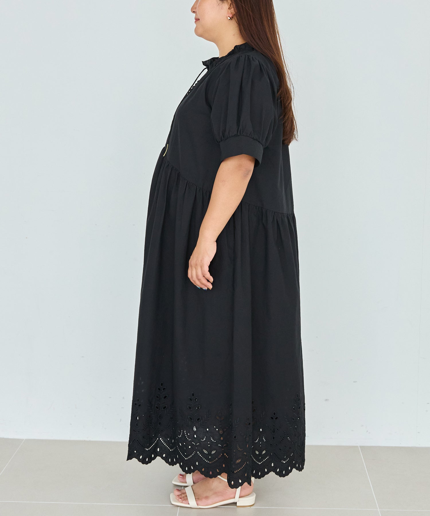 サイド model:161cm 着用サイズ:3L