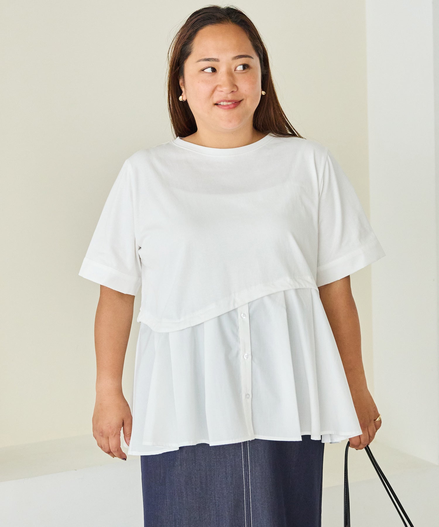 オフホワイト model:161cm 着用サイズ:3L