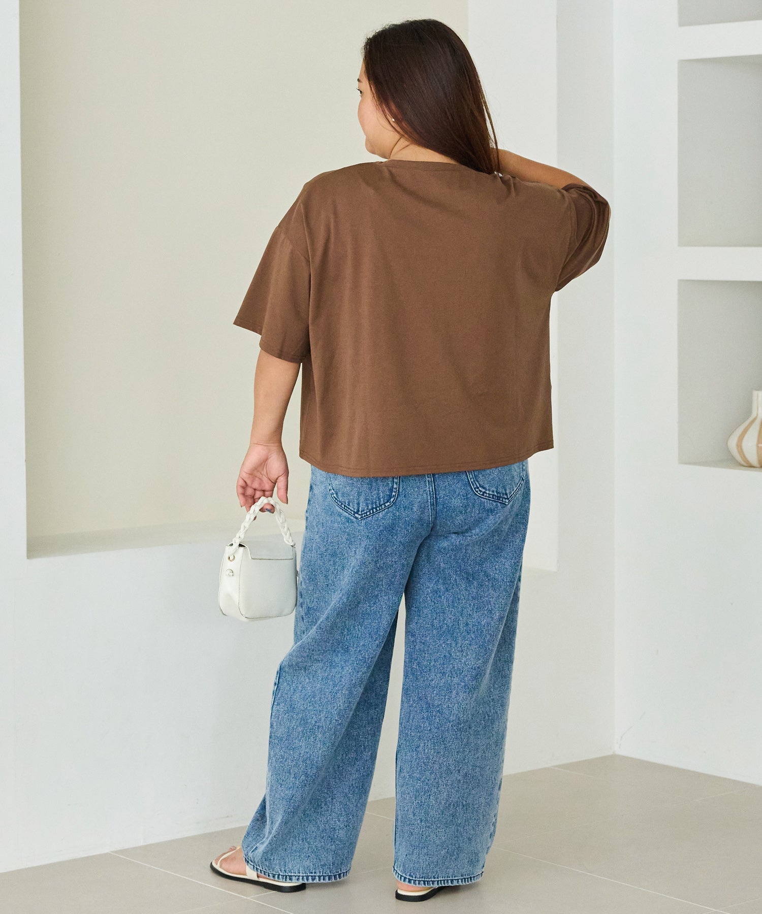ブラウン model:161cm 着用サイズ:3L