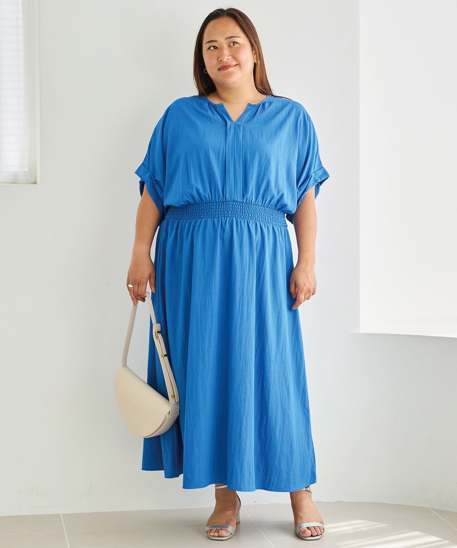 ブルー model:161cm 着用サイズ:3L