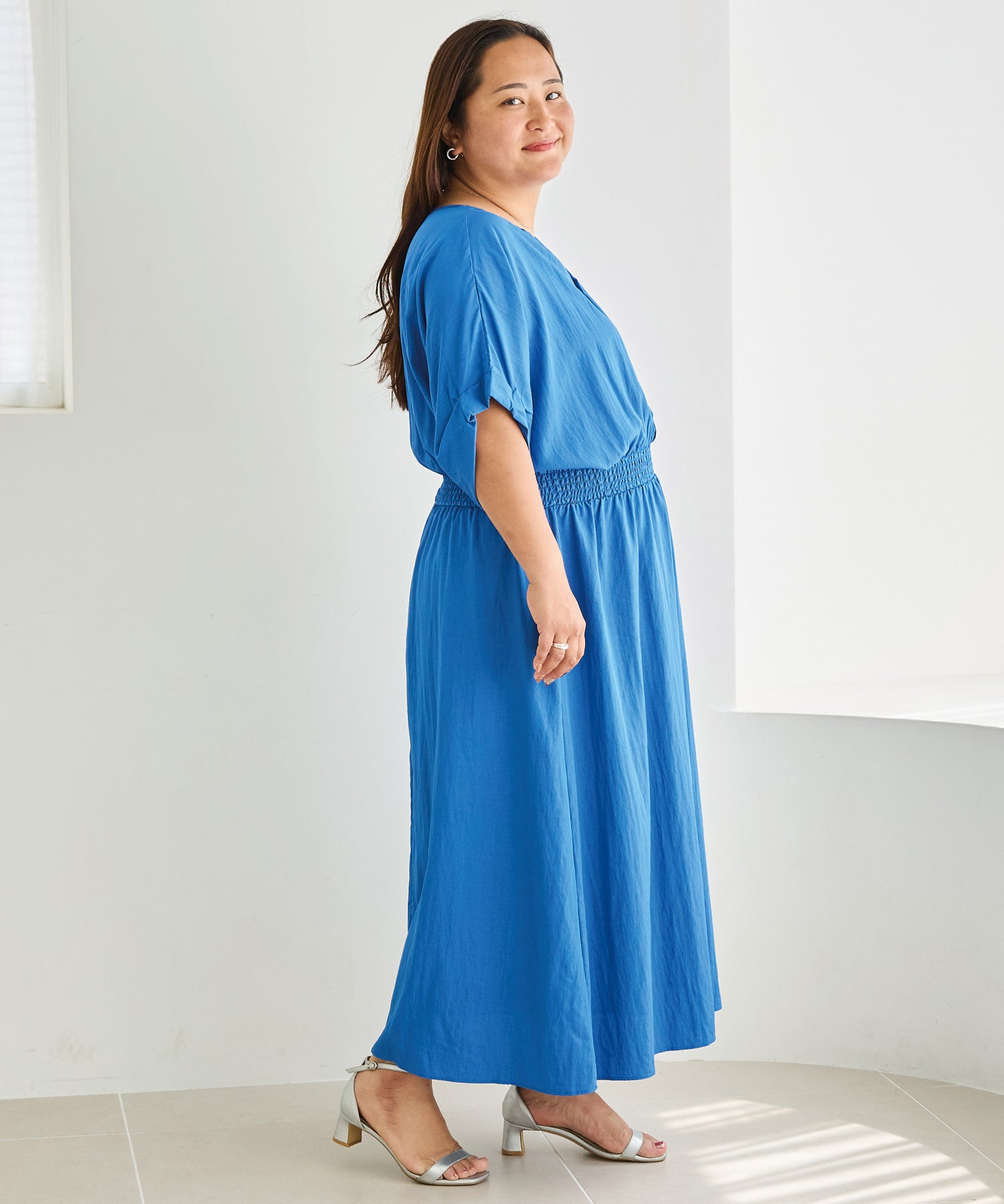 ブルー model:161cm 着用サイズ:3L