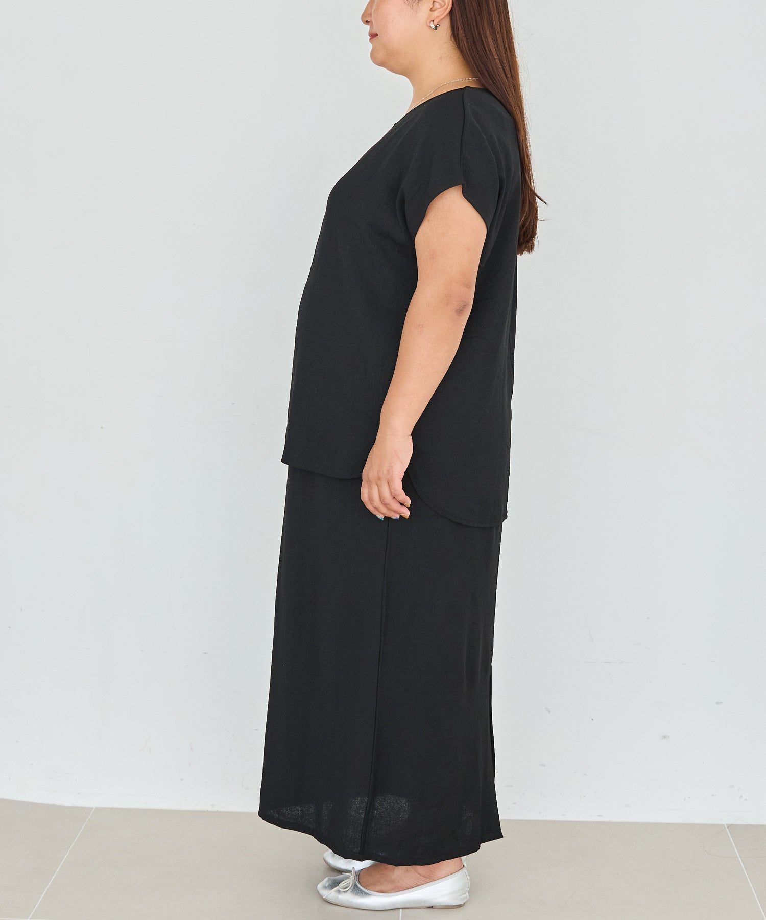 サイド model:161cm 着用サイズ:3L