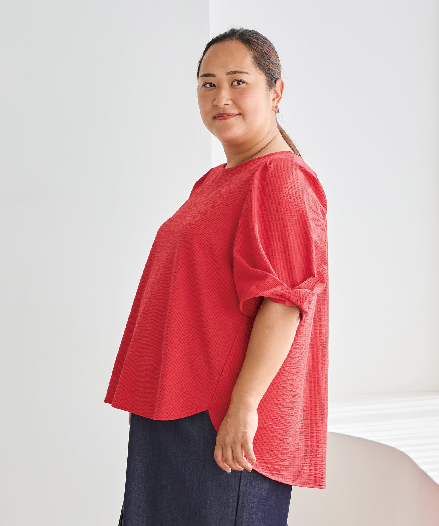 レッド model:161cm 着用サイズ:3L