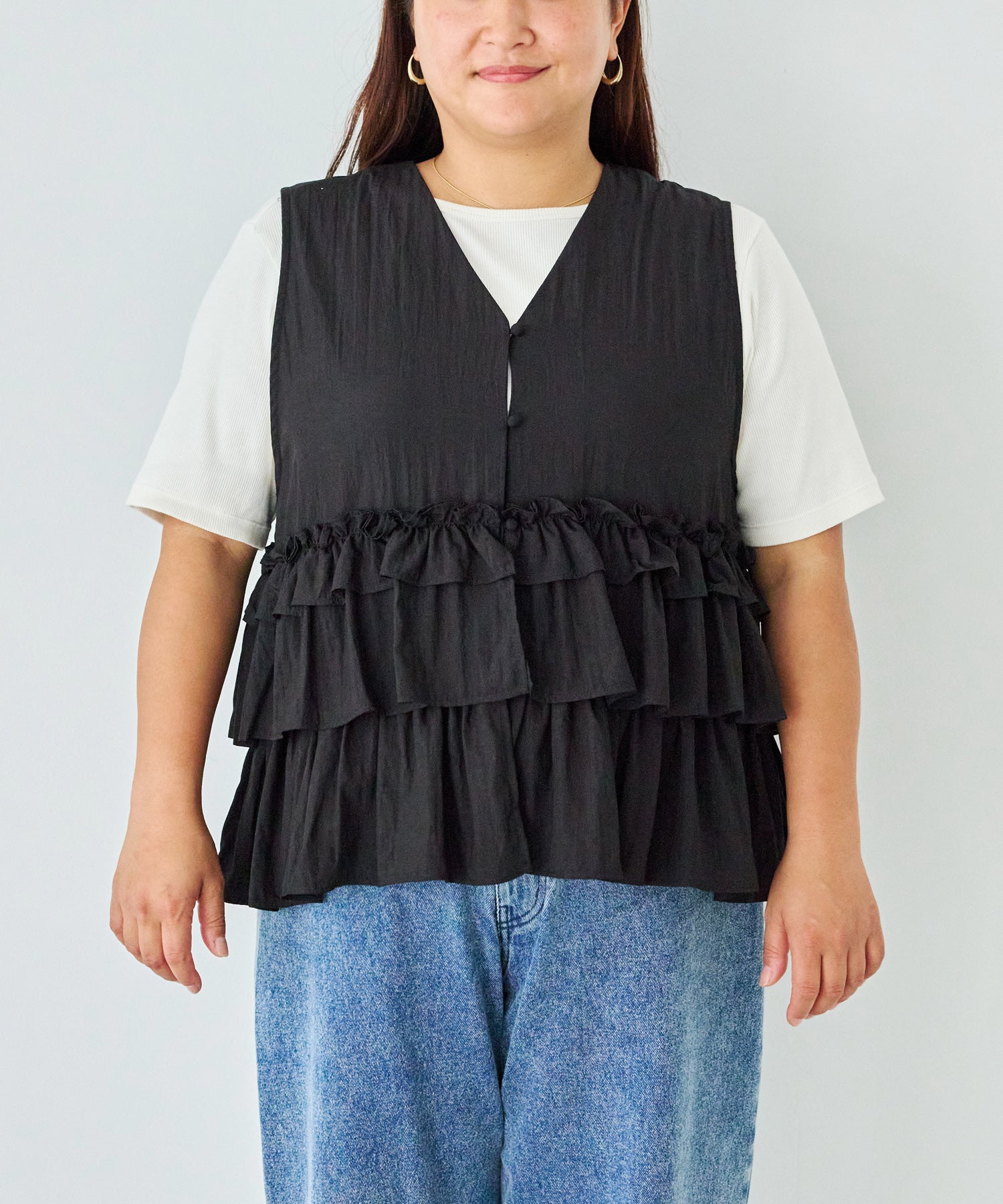 フロント model:161cm 着用サイズ:3L