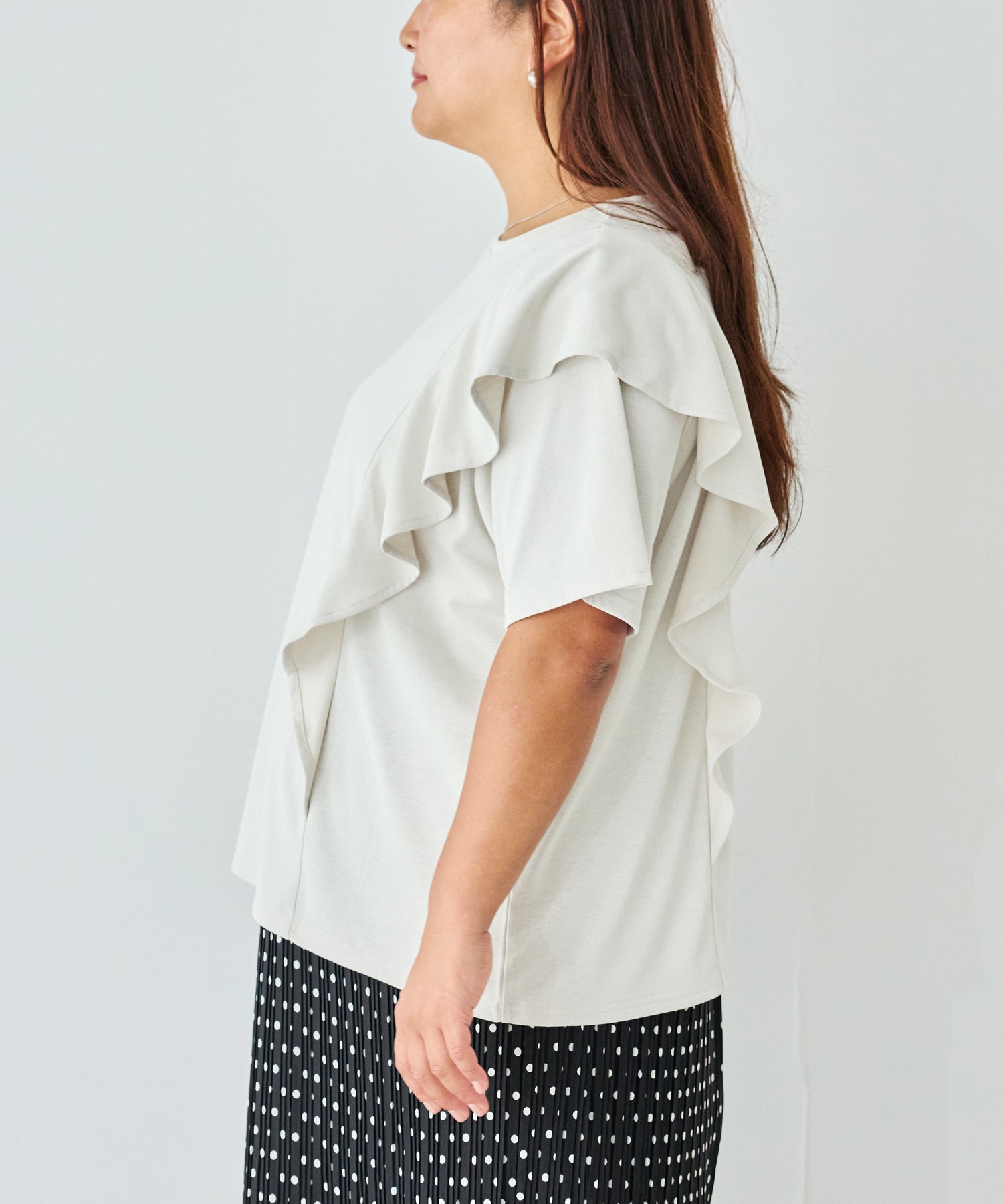 サイド model:161cm 着用サイズ:3L