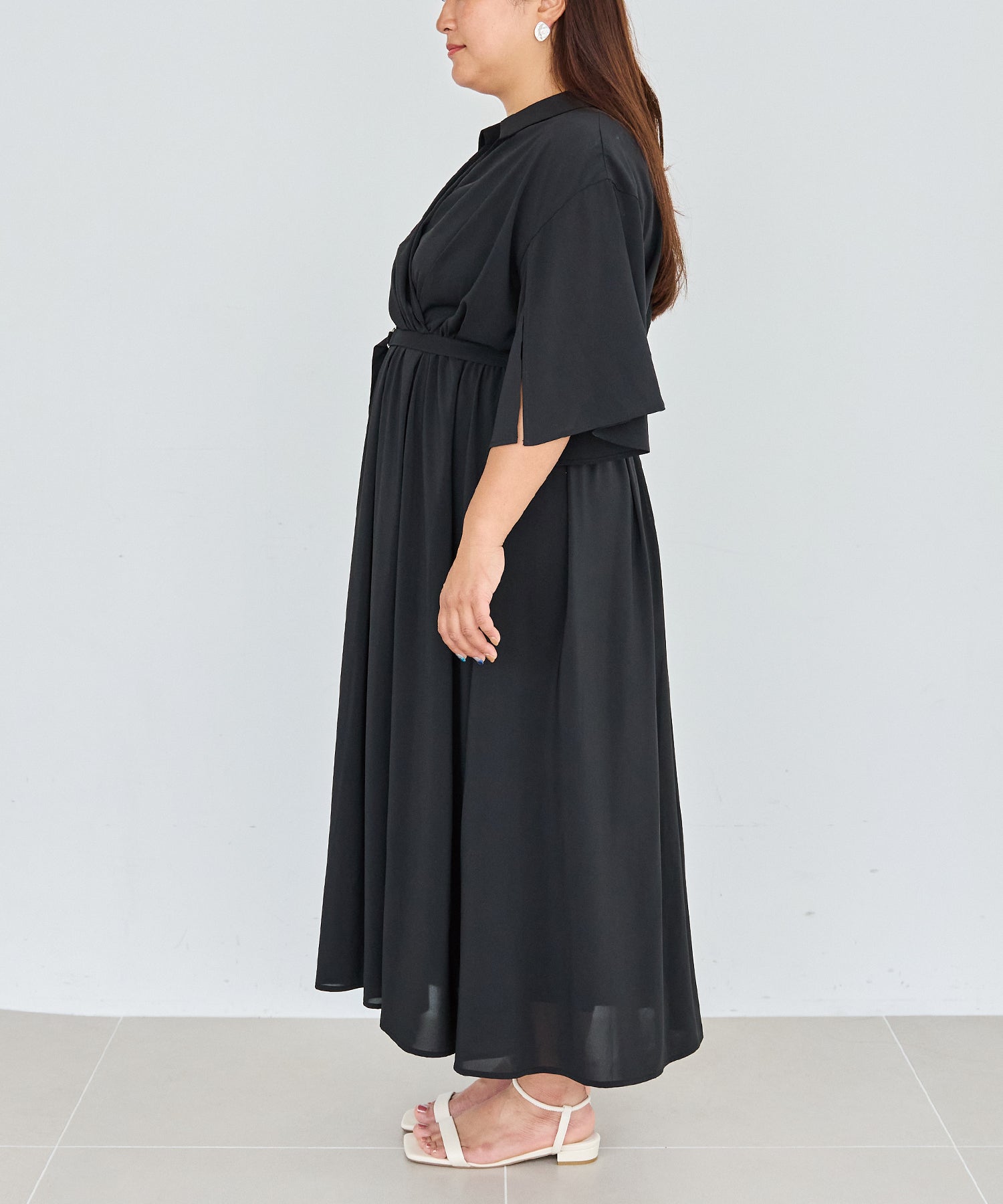 サイド model:161cm 着用サイズ:3L