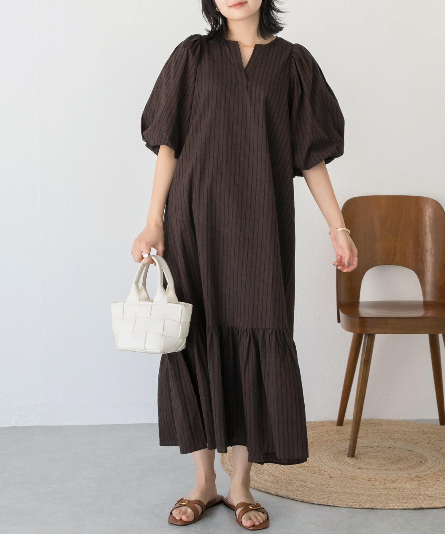 ブラウン model:160cm 着用サイズ:M