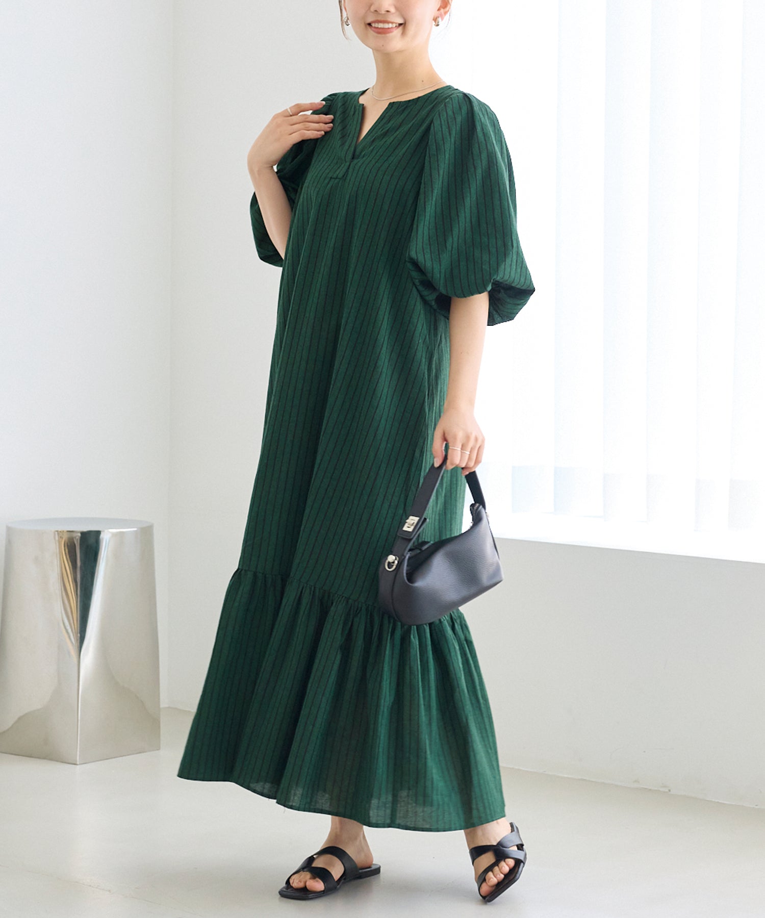 グリーン model:156cm 着用サイズ:M