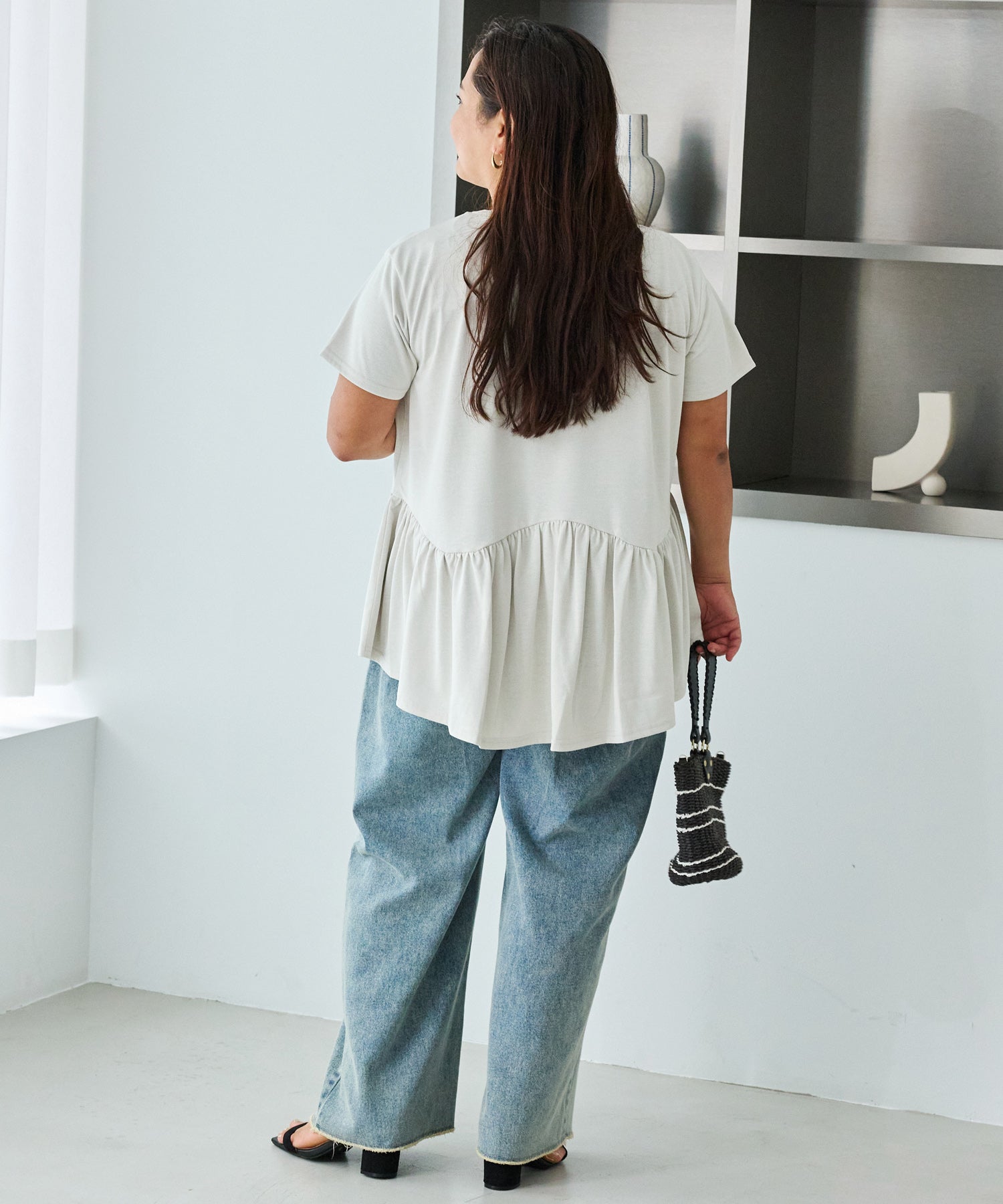 ブルー model:161cm 着用サイズ:3L