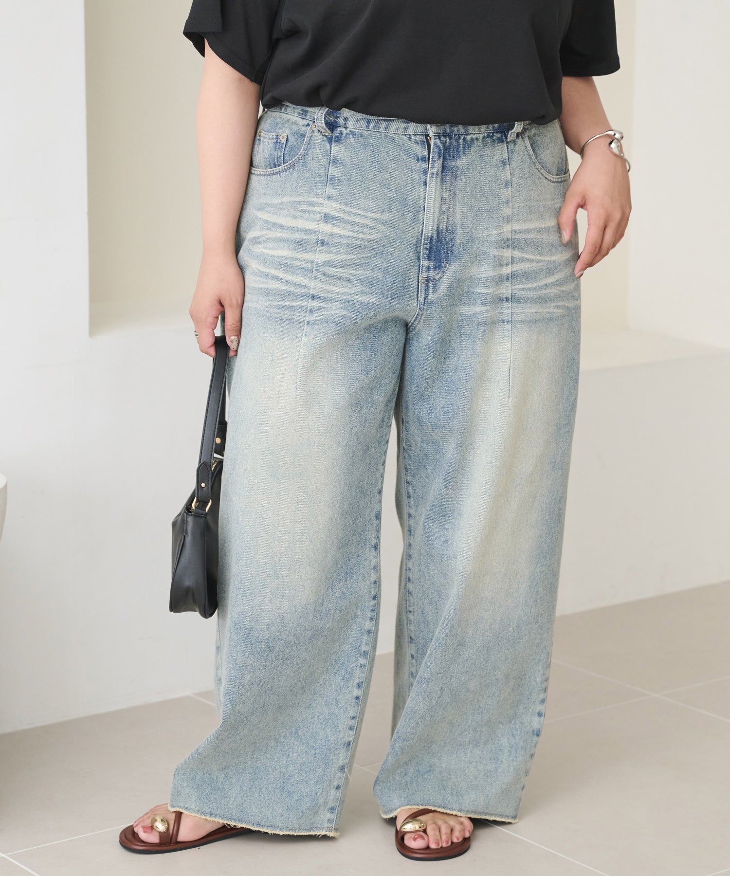 ブルー model:162cm 着用サイズ:4L