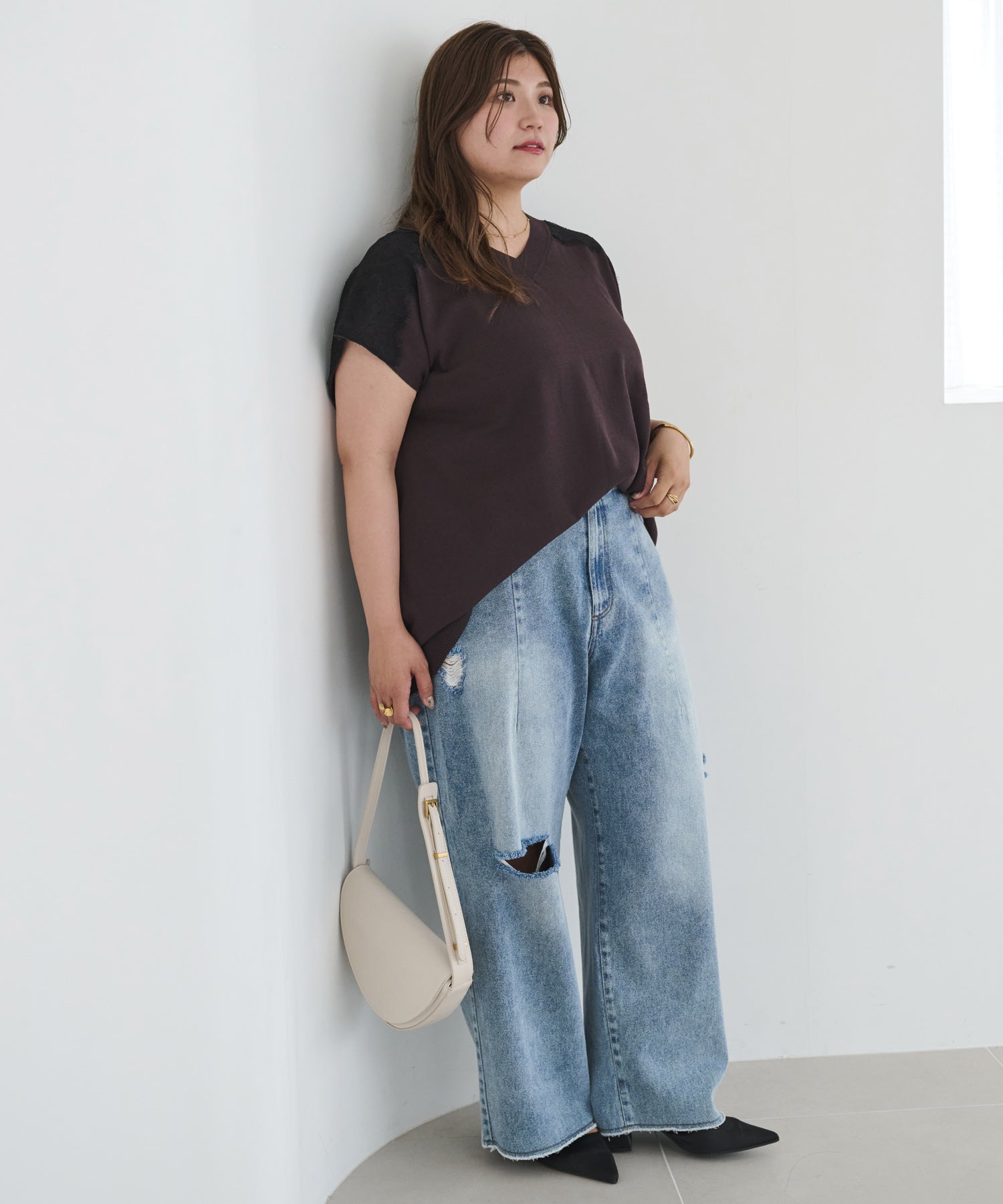 ブルー model:162cm 着用サイズ:4L
