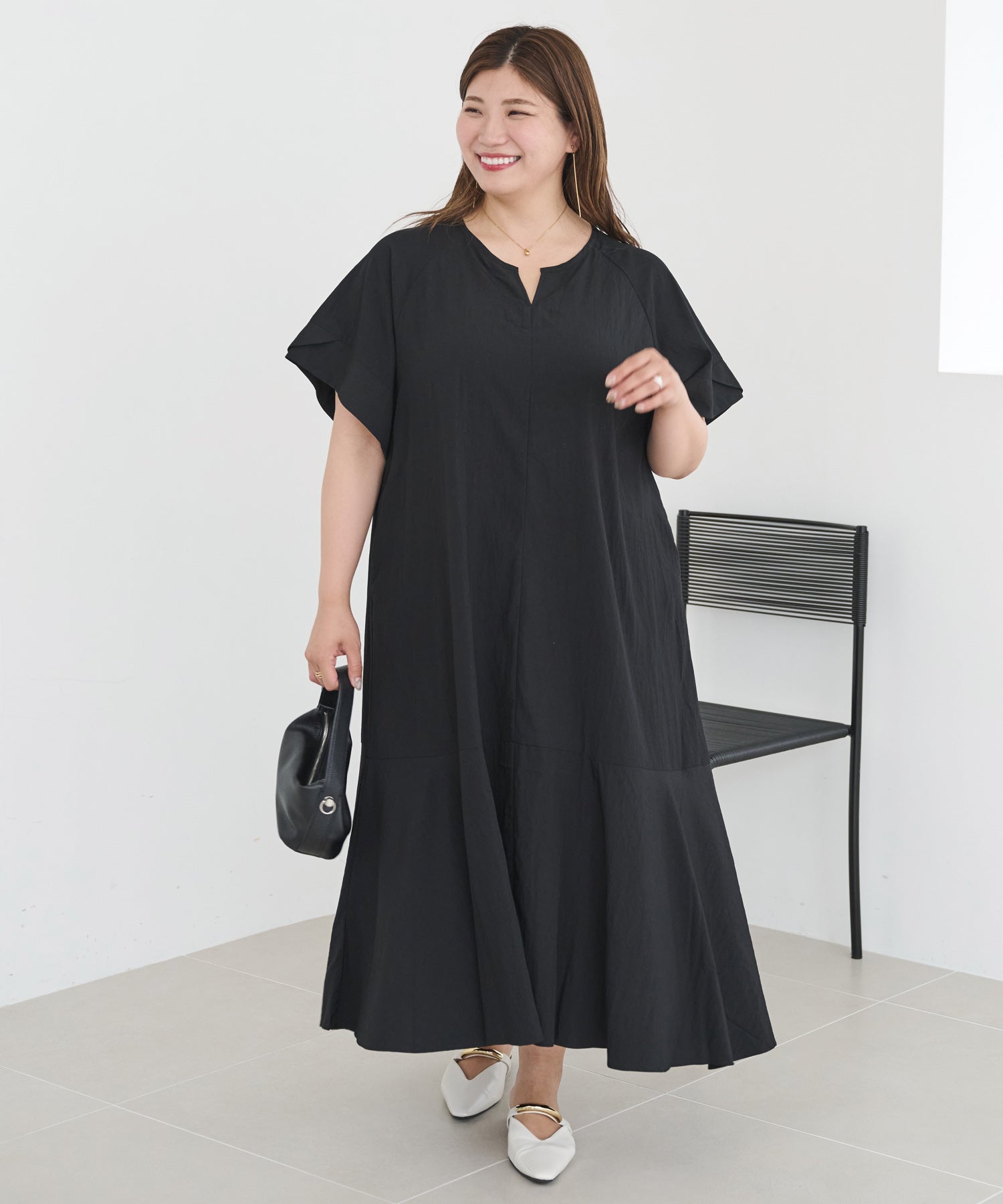 ブラック model:162cm 着用サイズ:4L