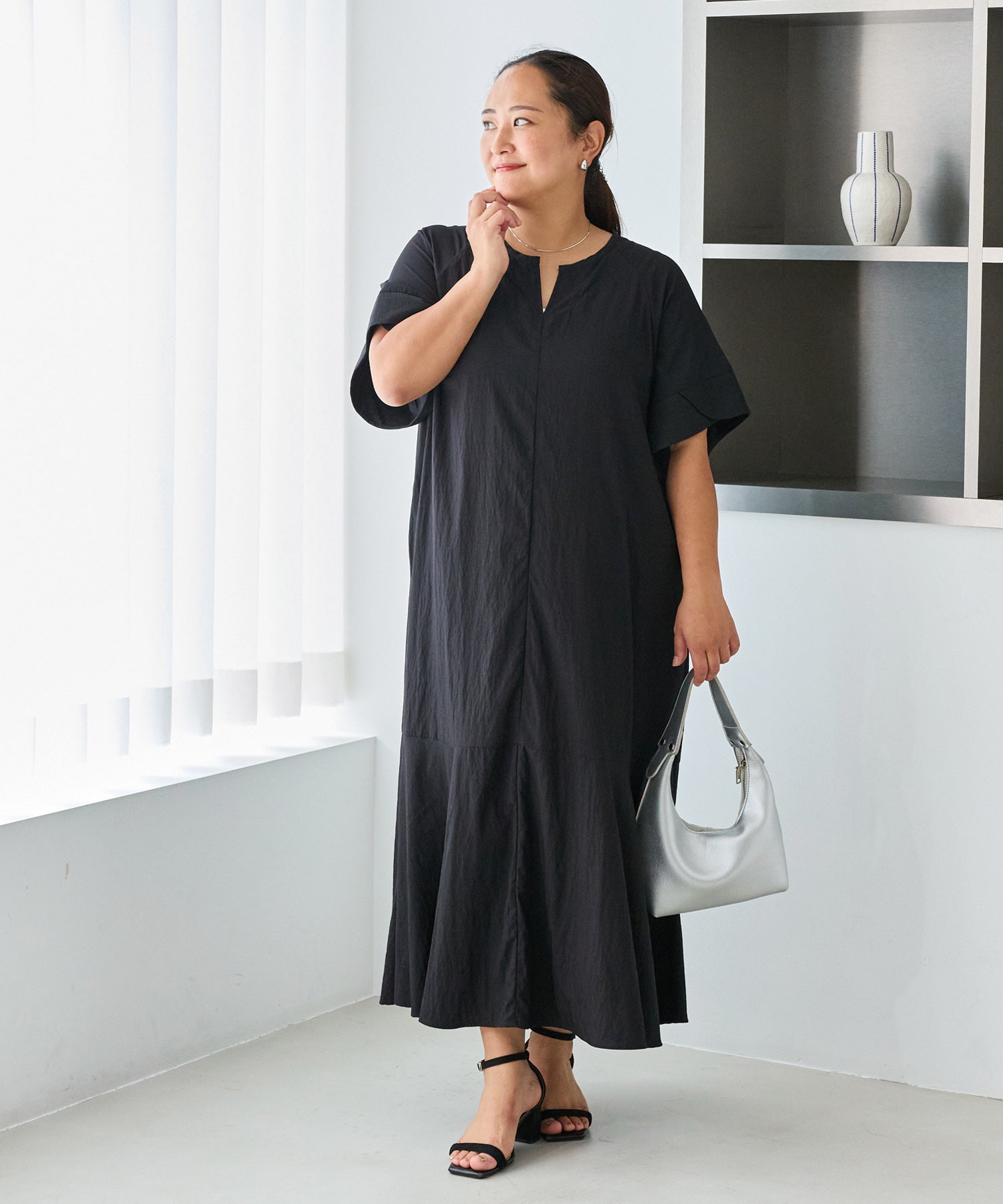 ブラック model:161cm 着用サイズ:3L