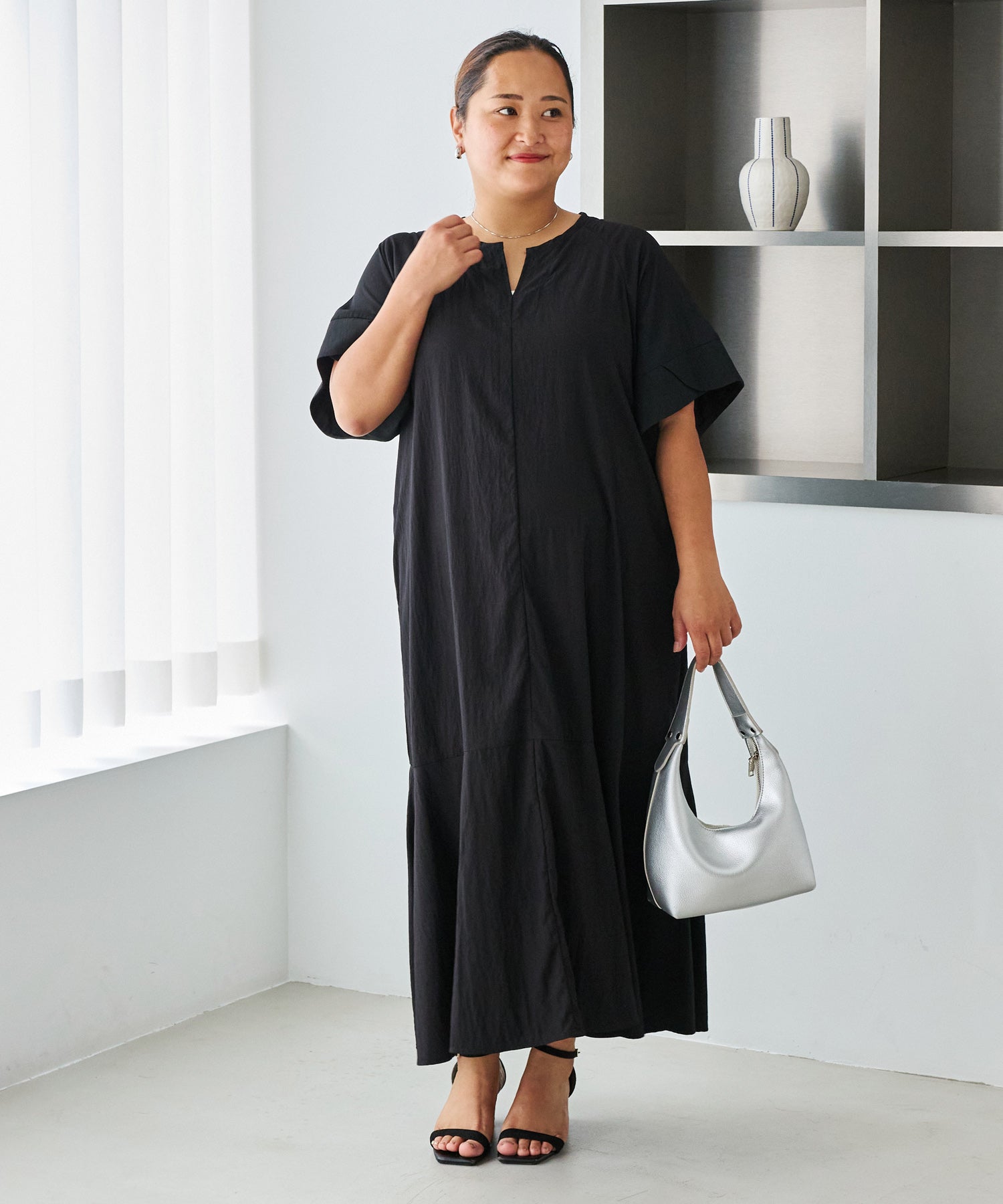 ブラック model:161cm 着用サイズ:3L