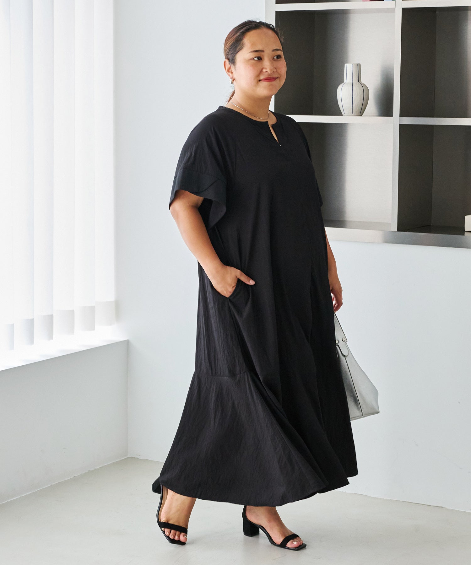 ブラック model:161cm 着用サイズ:3L