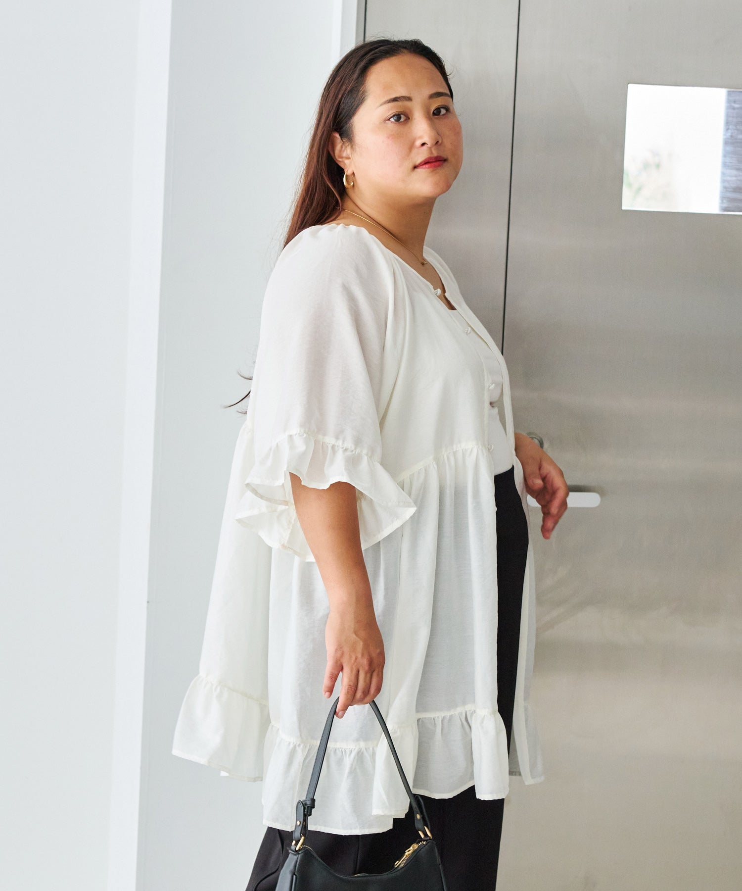 オフホワイト model:161cm 着用サイズ:3L