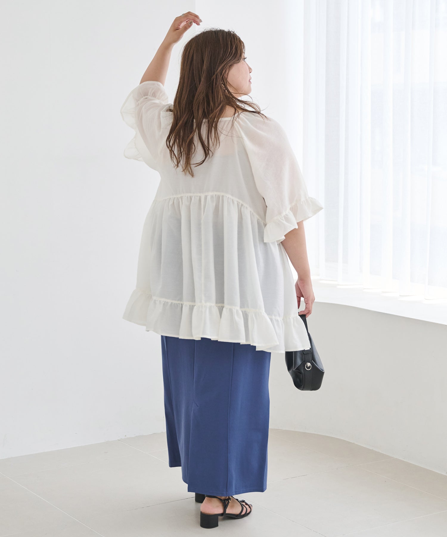 ブルー model:162cm 着用サイズ:4L