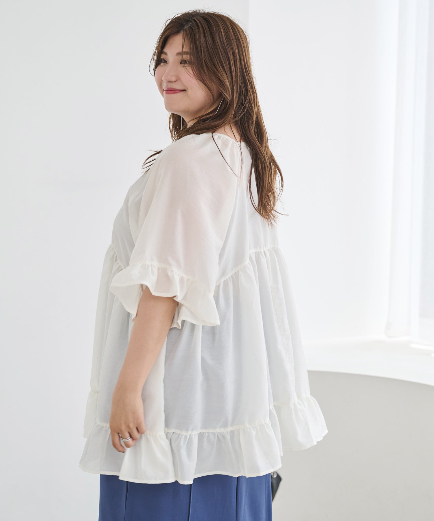 オフホワイト model:162cm 着用サイズ:4L