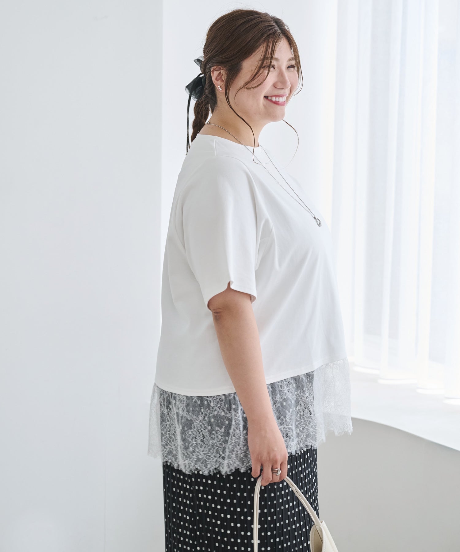 オフホワイト model:162cm 着用サイズ:3L